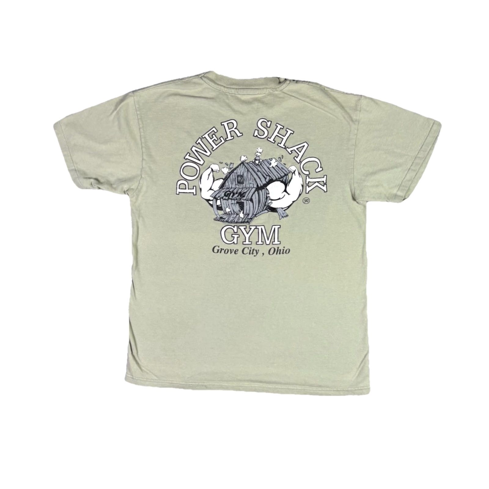 Vintage VINTAGE Power Shack T Shirt Green 90s Small Single Stitch Men Crew Neck Short Sleeve Cotton Stripe 90s Mens S Green Shirt Size US S / EU 44-46 / 1 - 2 Thumbnail