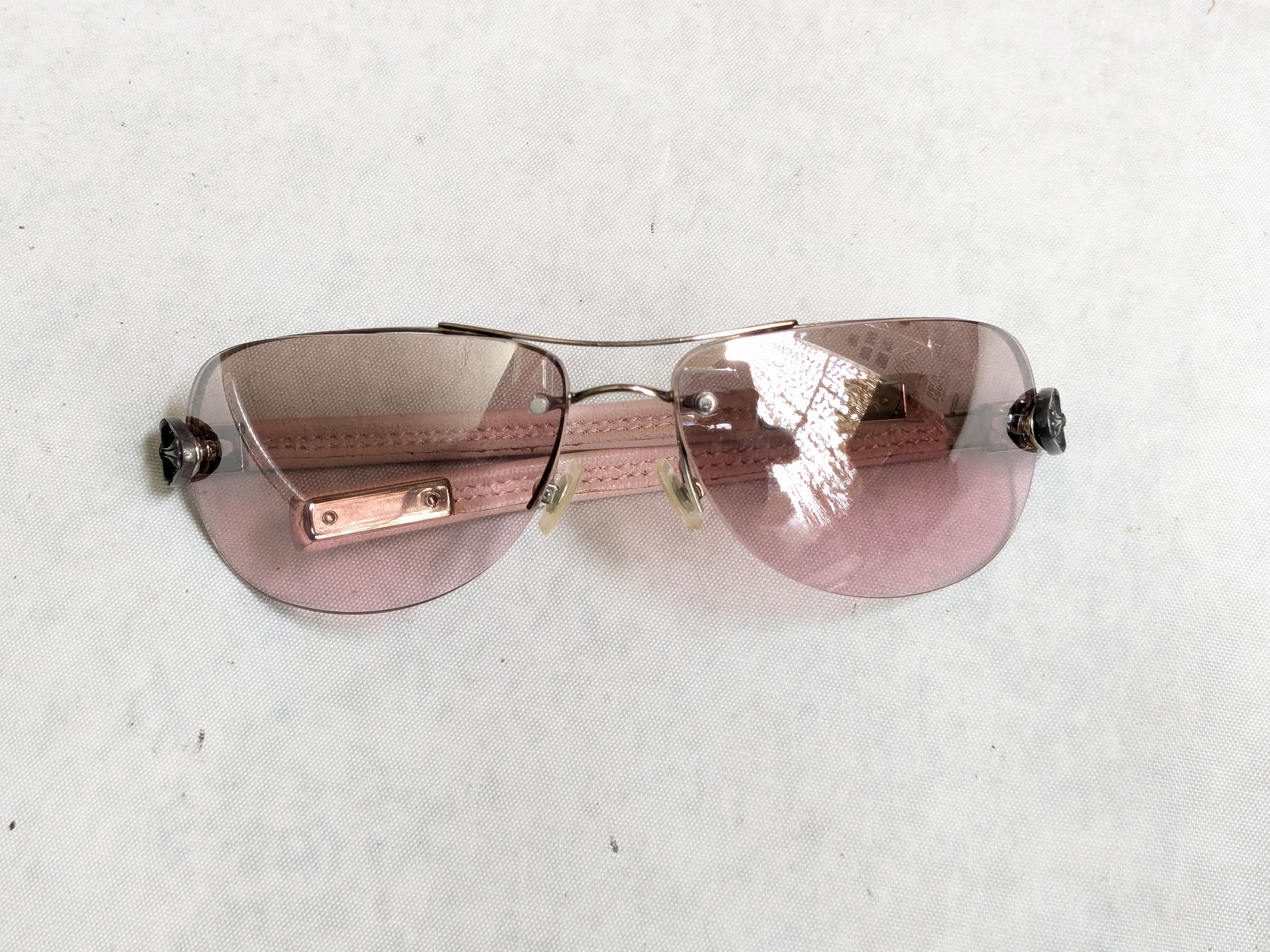 Chrome Hearts Chrome Hearts Classic Oval Sunglasses Pink Aviator Size ONE SIZE - 2 Thumbnail