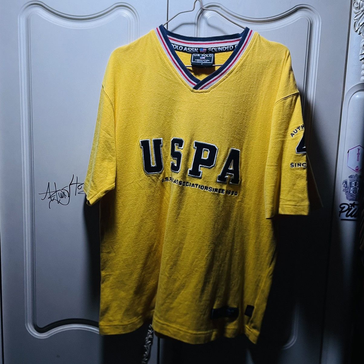 U.S. Polo Assn. × Vintage Vintage USPA V Neck Tee Size US M / EU 48-50 / 2 - 2 Thumbnail