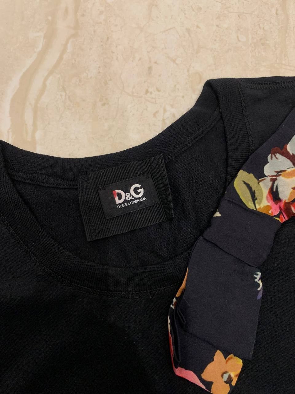 Dolce & Gabbana 🔥Authentic Dolce & Gabbana Floral Ribbon Tweed Dress black Size S / US 4 / IT 40 - 3 Thumbnail
