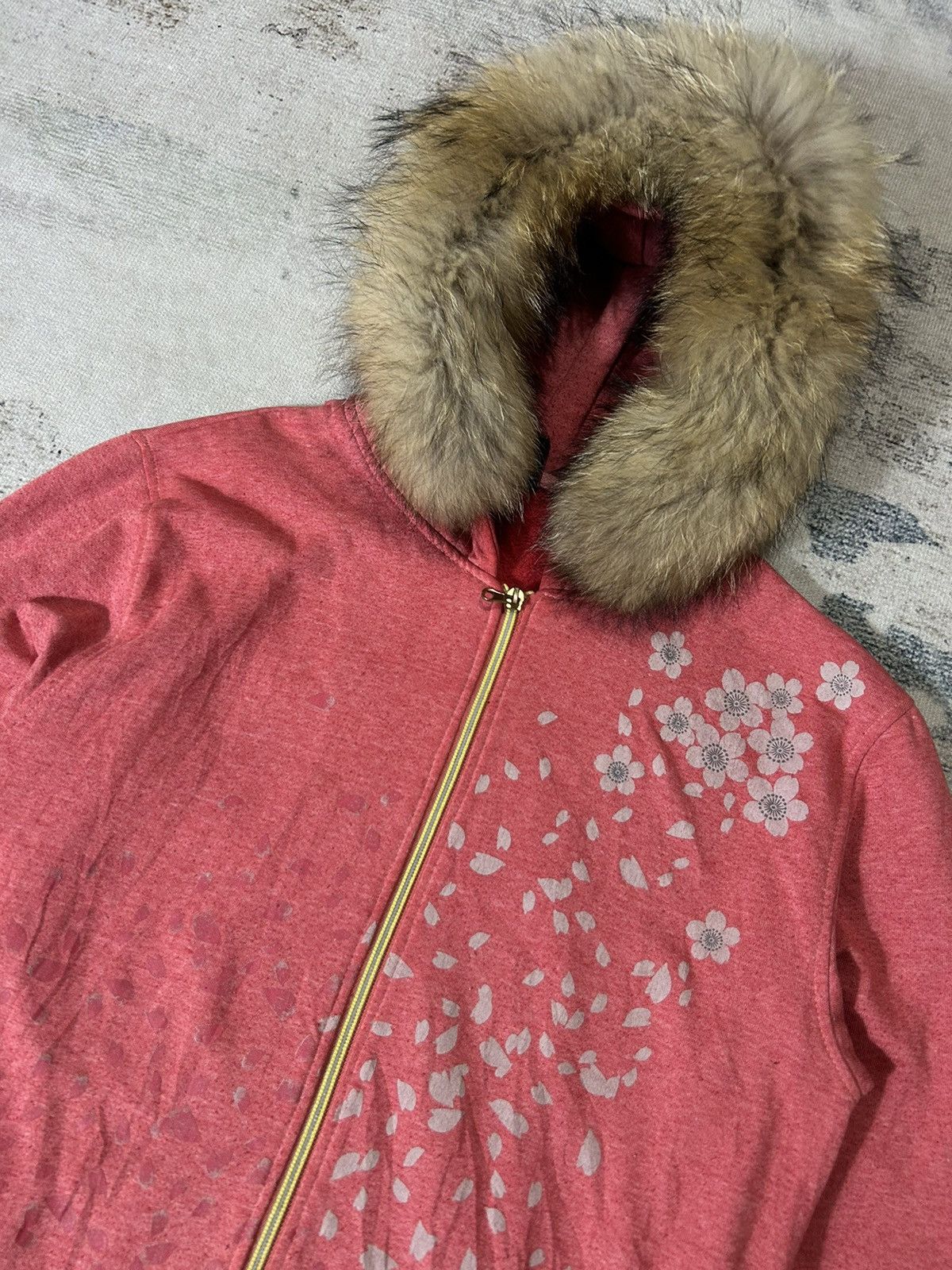 20471120 Fur Removable Zip Hoodie Sukajan Style Karakuri Size US L / EU 52-54 / 3 - 3 Thumbnail