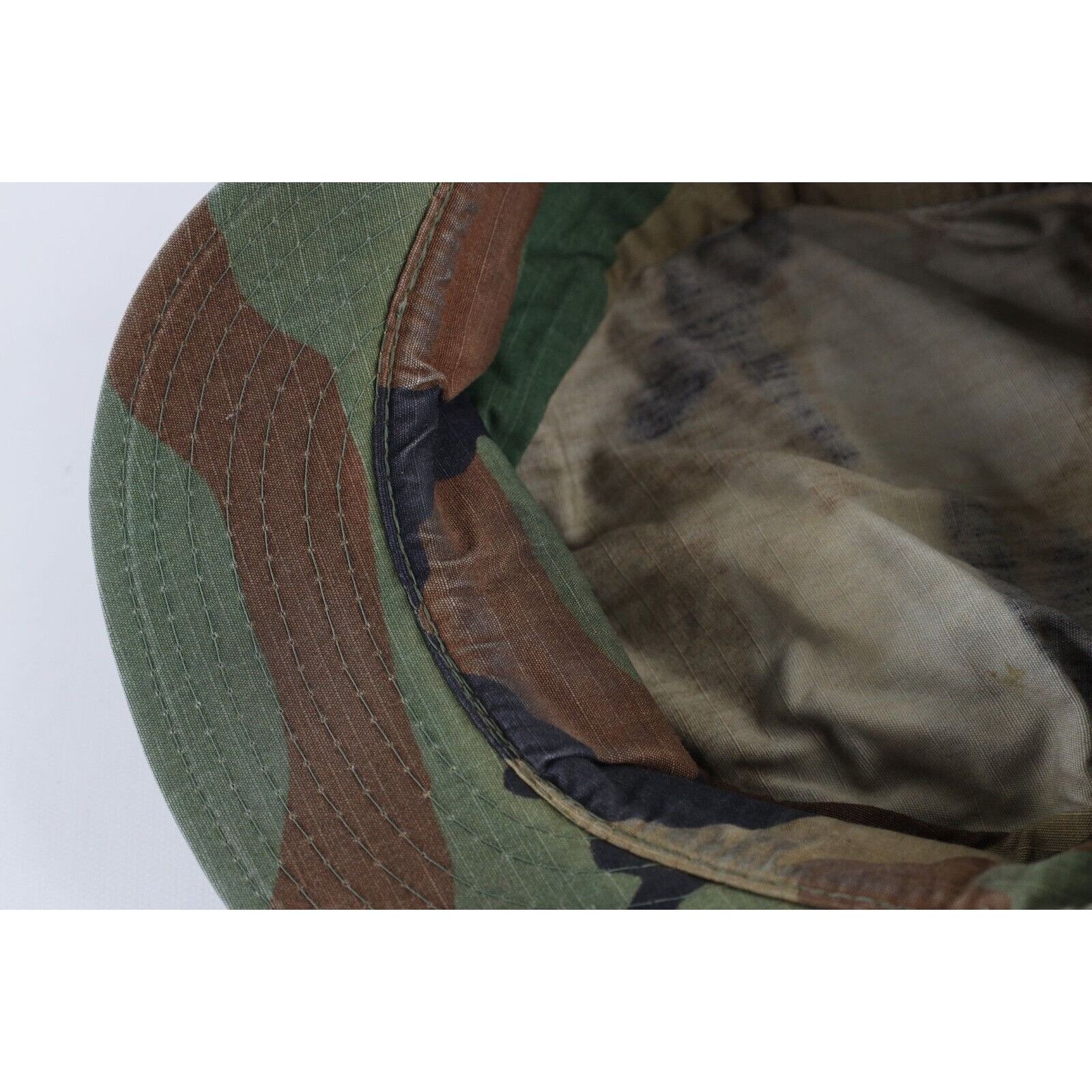 Vintage Vintage 90s Faded Military Issue Camouflage Hot Weather Cap Size ONE SIZE - 7 Thumbnail