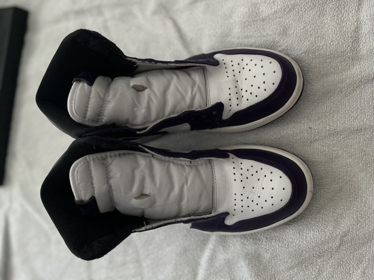 Nike Air Jordan 1 Retro High OG Court Purple Size US 8.5 / EU 41-42 - 5 Thumbnail