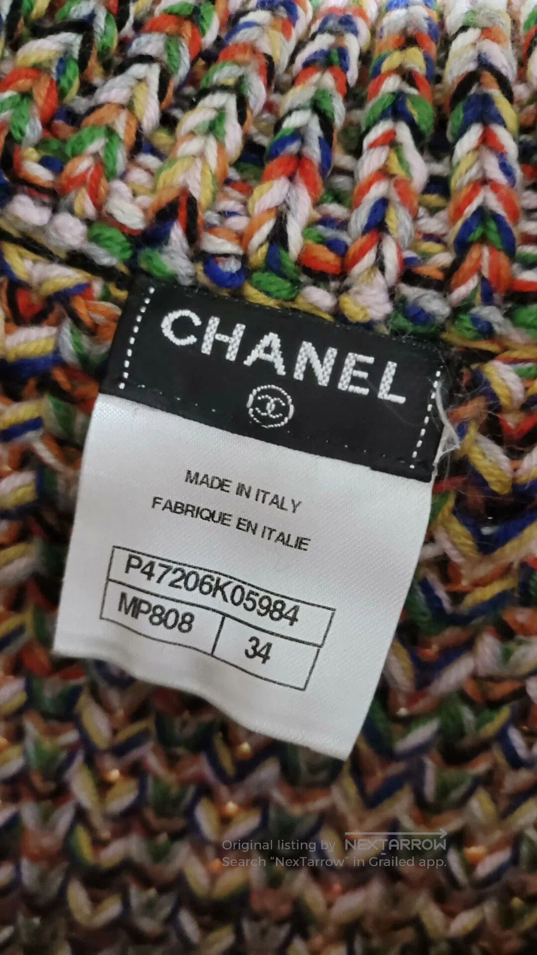 Chanel Chanel Multicolor Knit Tweed Top. Size M / US 6-8 / IT 42-44 - 3 Thumbnail