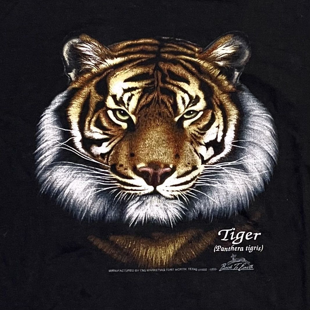 Vintage VINTAGE TIGER ANIMAL NATURE TEE! Size US L / EU 52-54 / 3 - 1 Thumbnail
