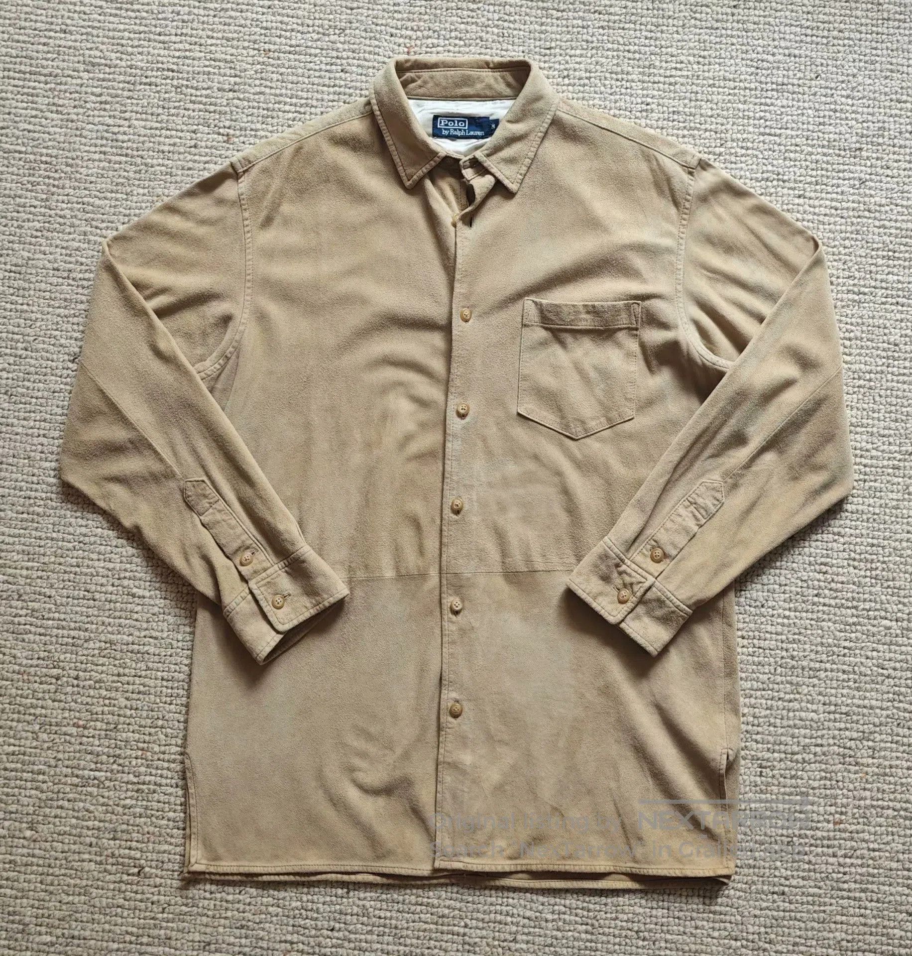 Polo Ralph Lauren Polo Ralph Lauren Suede Leather Shirt. Size US M / EU 48-50 / 2 - 1 Thumbnail