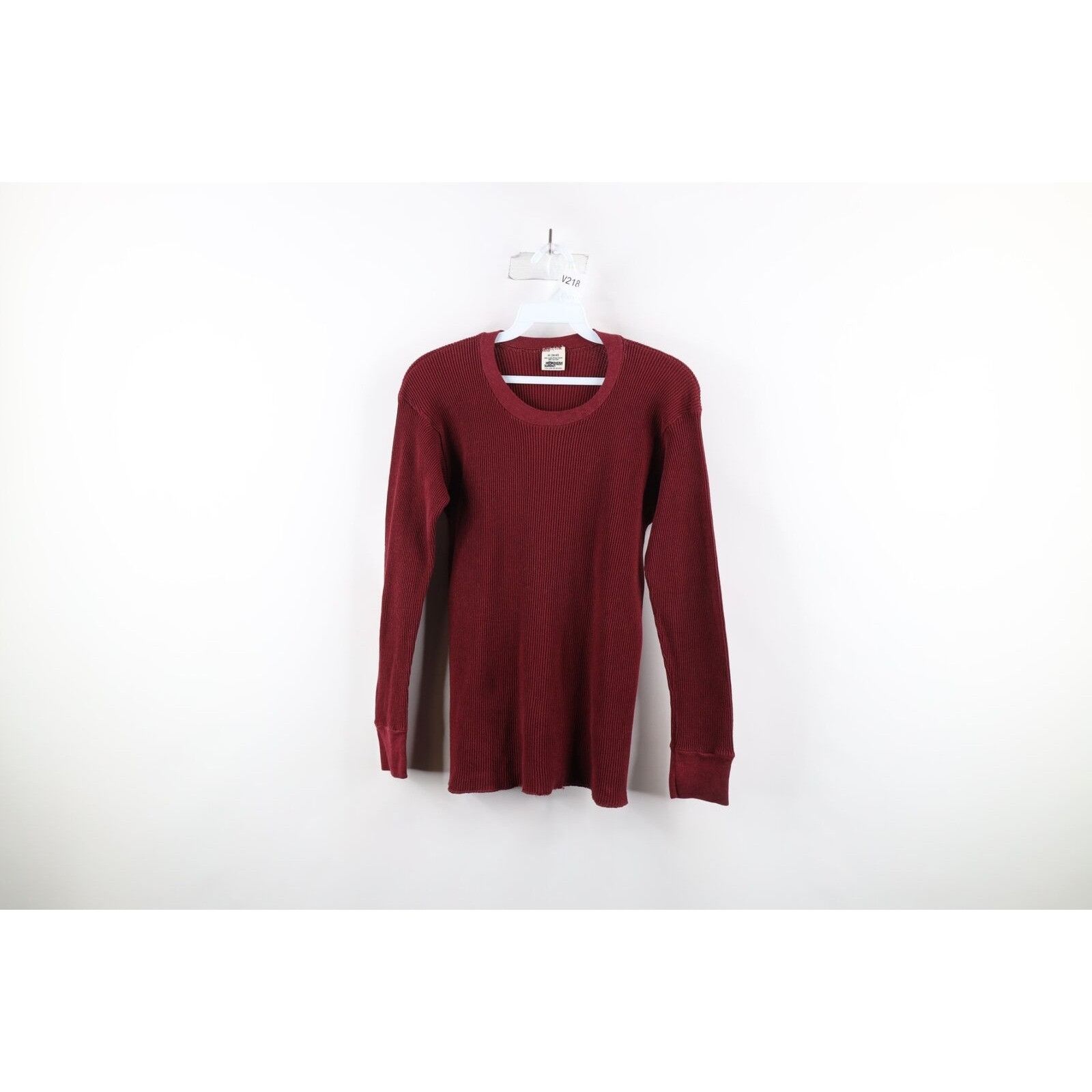 Vintage Vintage 70s Streetwear Faded Thermal Waffle Knit T-Shirt Size US M / EU 48-50 / 2 - 1 Thumbnail