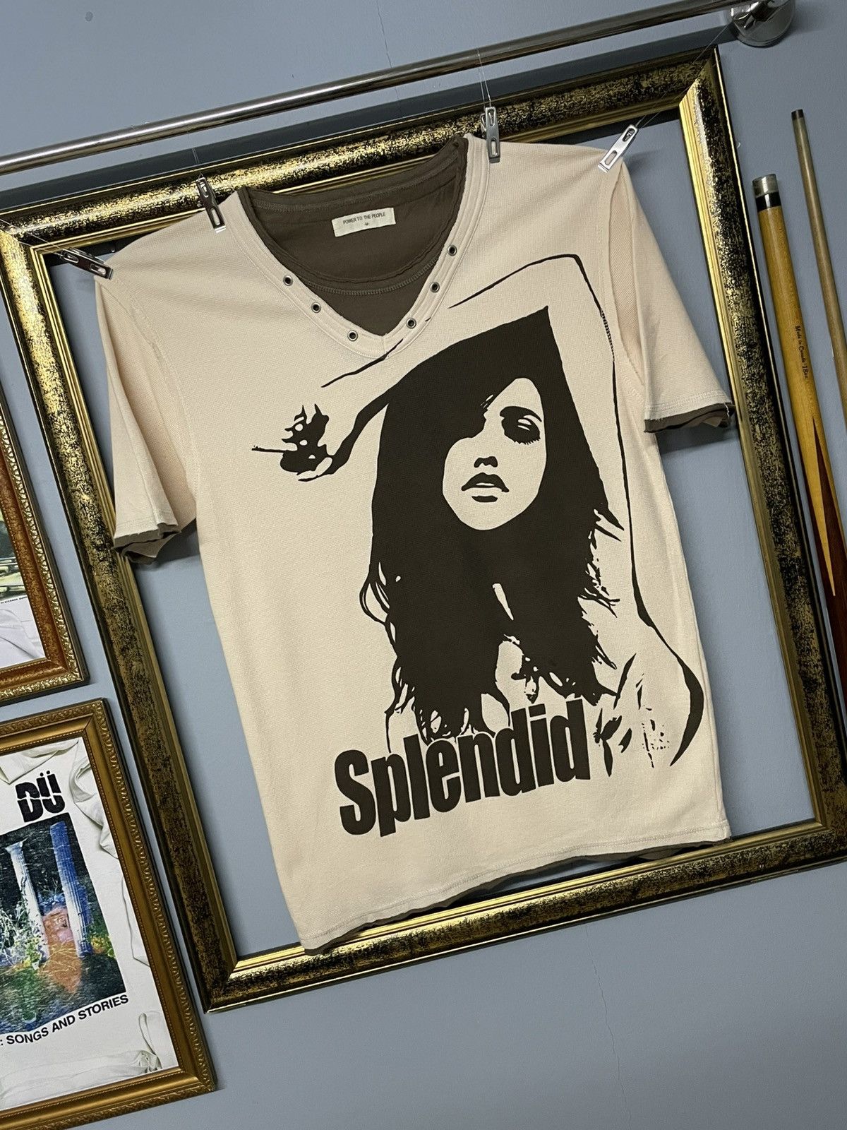 Japanese Brand Vintage 1990s Japan Designer Power To The People Girl Tshirt Size US S / EU 44-46 / 1 - 2 Thumbnail
