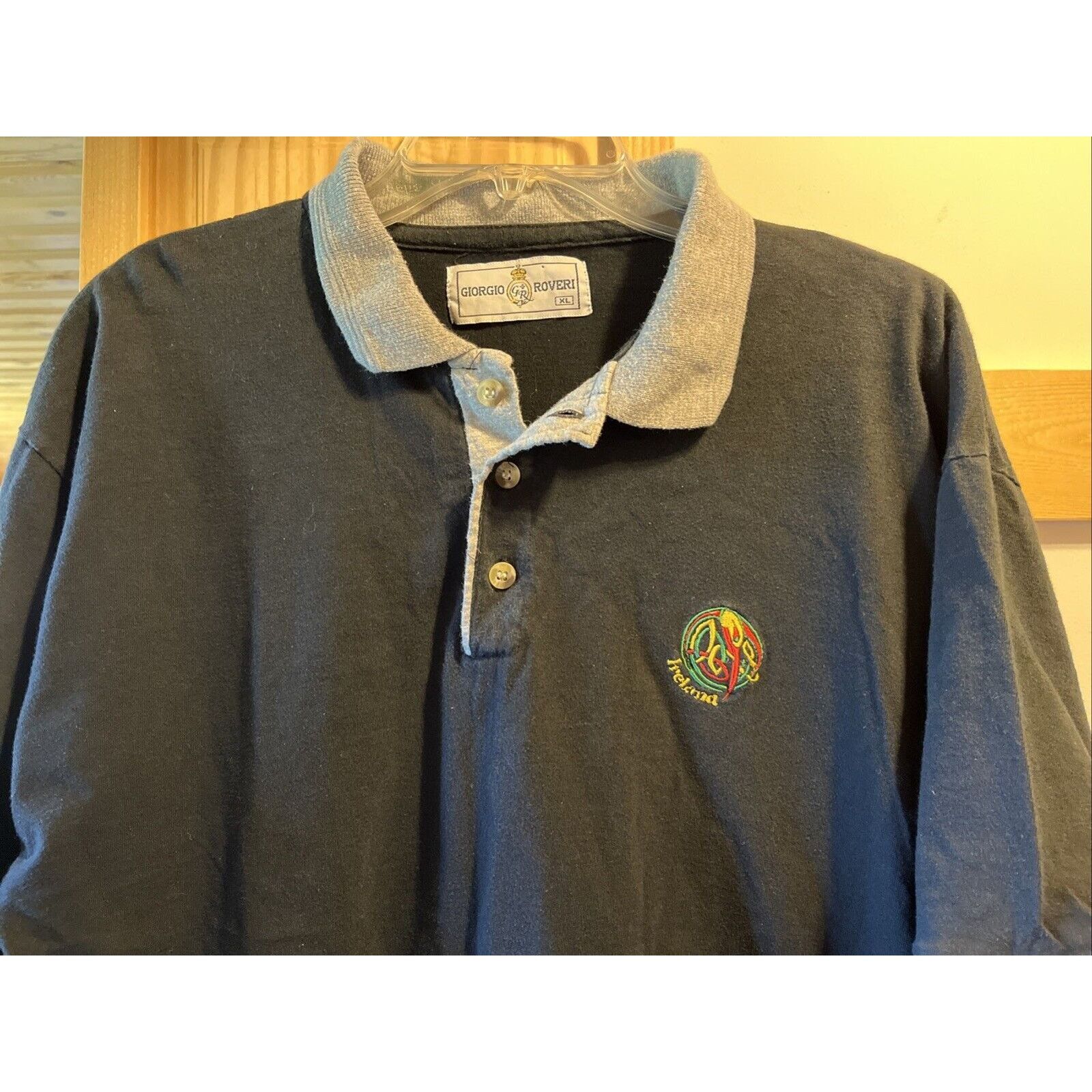 Other Giorgio Roveri Vintage Mens Polo Shirt XL Black Short Sleeve Size US XL / EU 56 / 4 - 5 Thumbnail