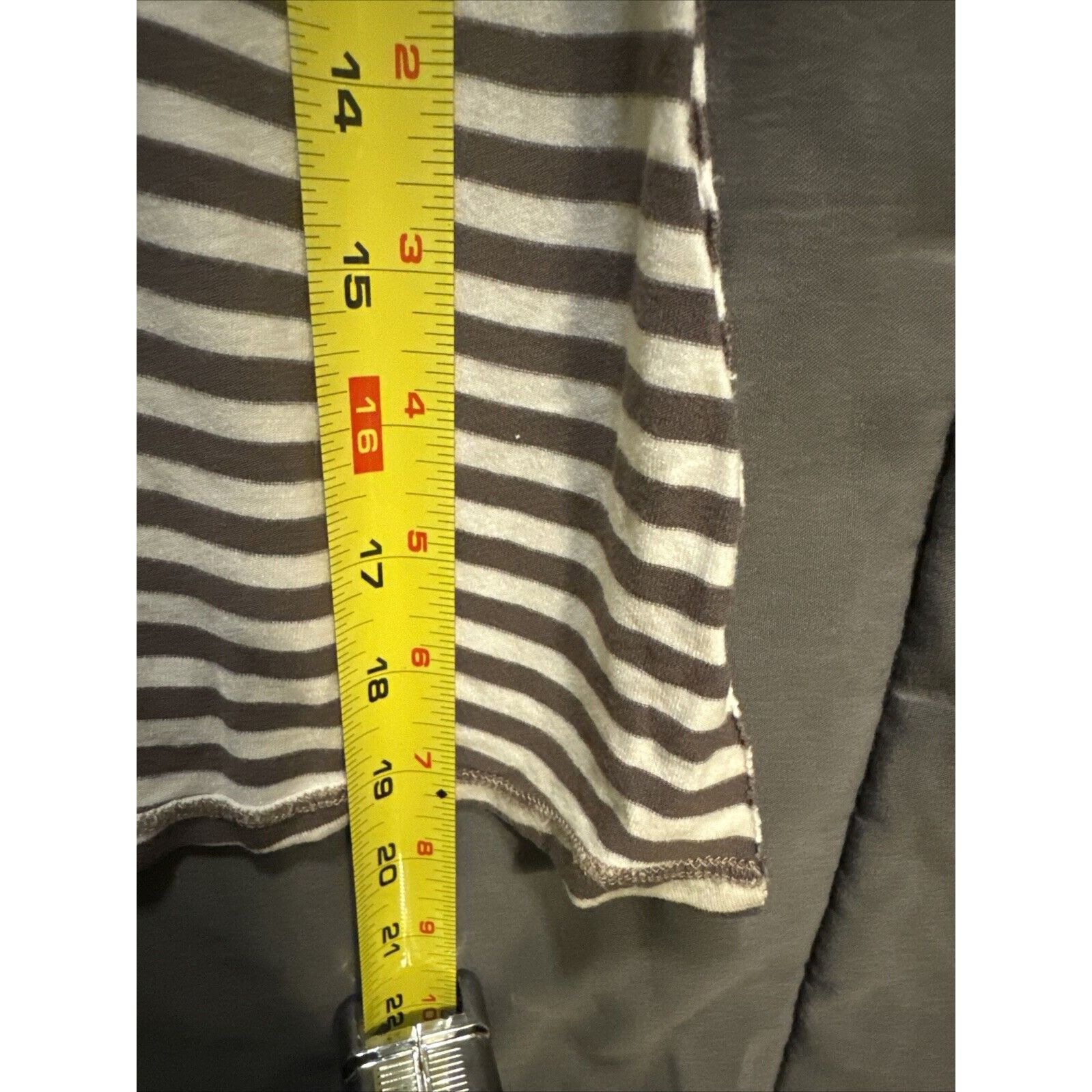Other Leyla Striped Maxi Skirt Double Slit Sides Womens 2X Runched Size 36" / US 14 / IT 50 - 12 Thumbnail
