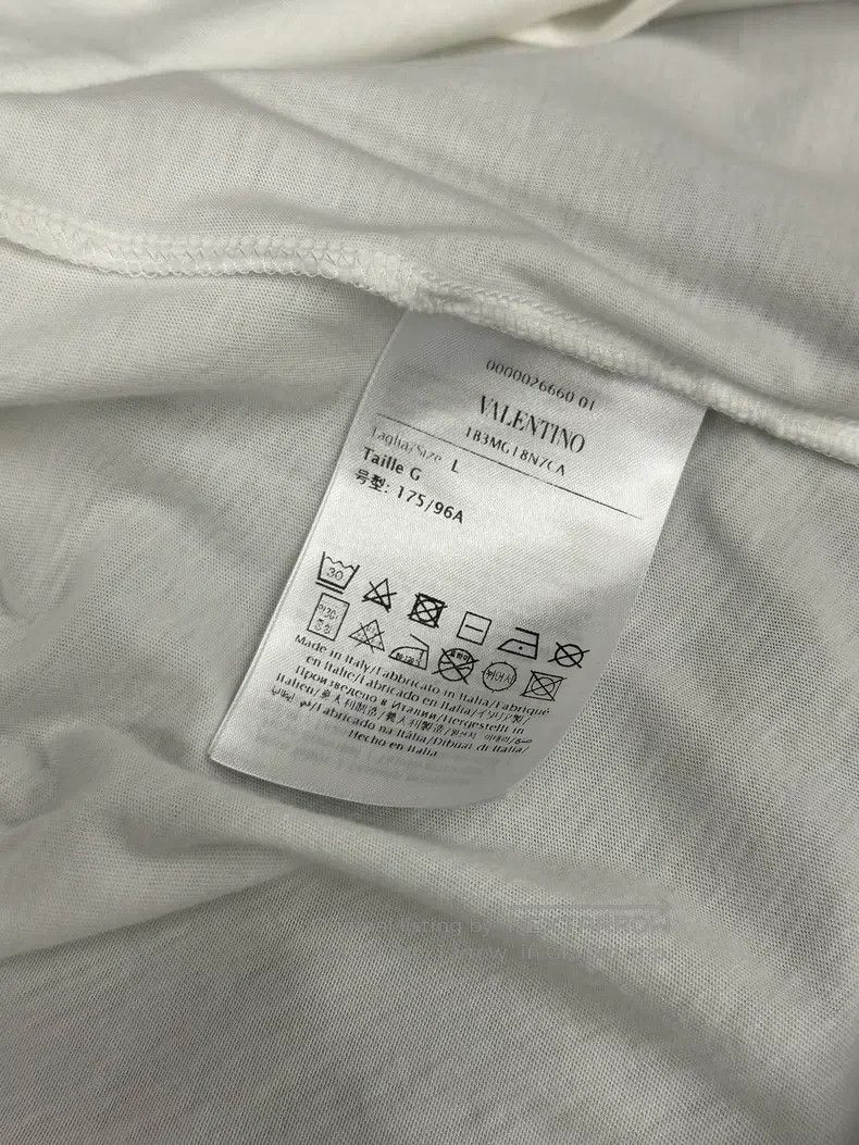 Other Valentino White printed T-shirt top with short sleeves Size L / US 10 / IT 46 - 6 Thumbnail