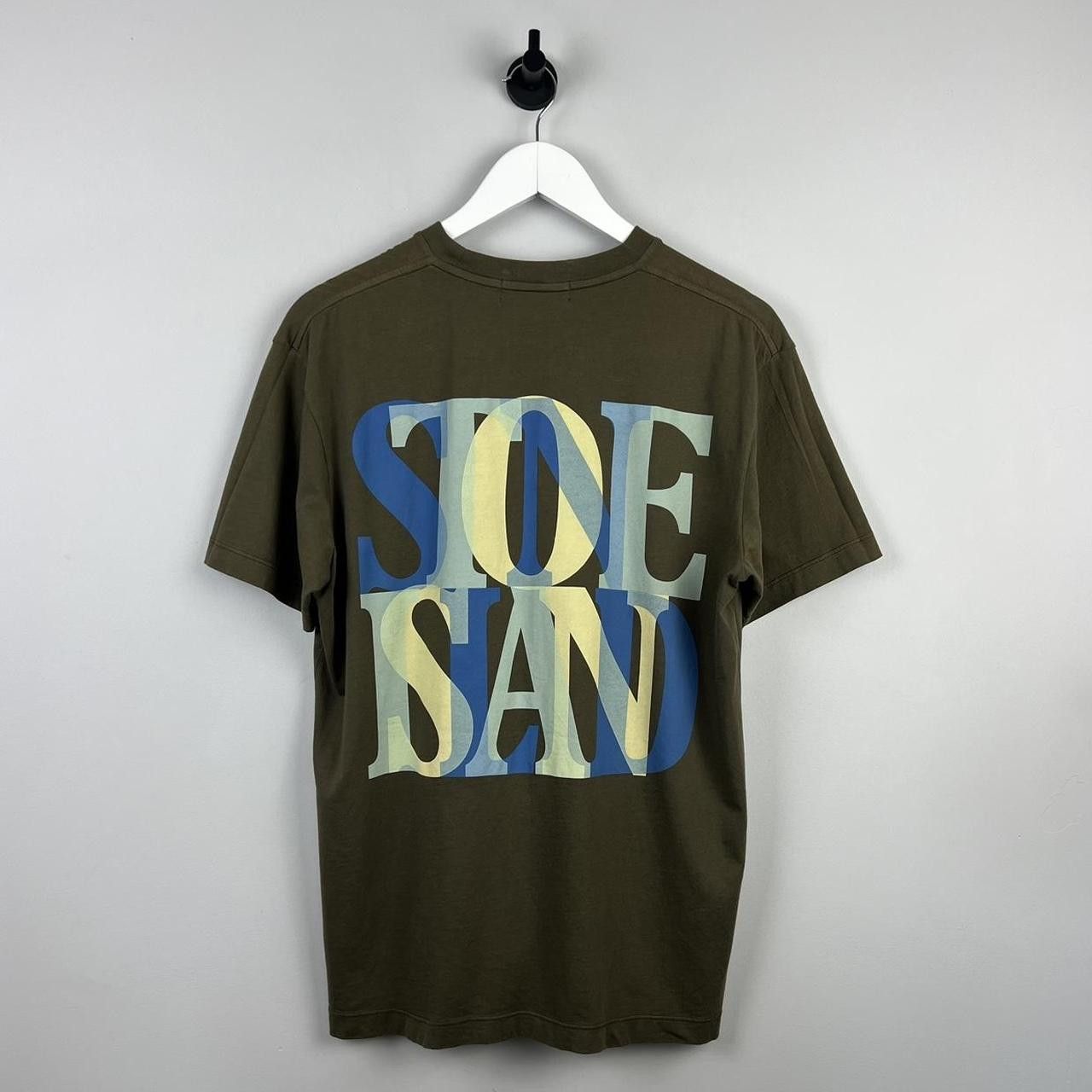 image of Stone Island Ss/13 Logo T-Shirt in Green, Men's (Size Medium)