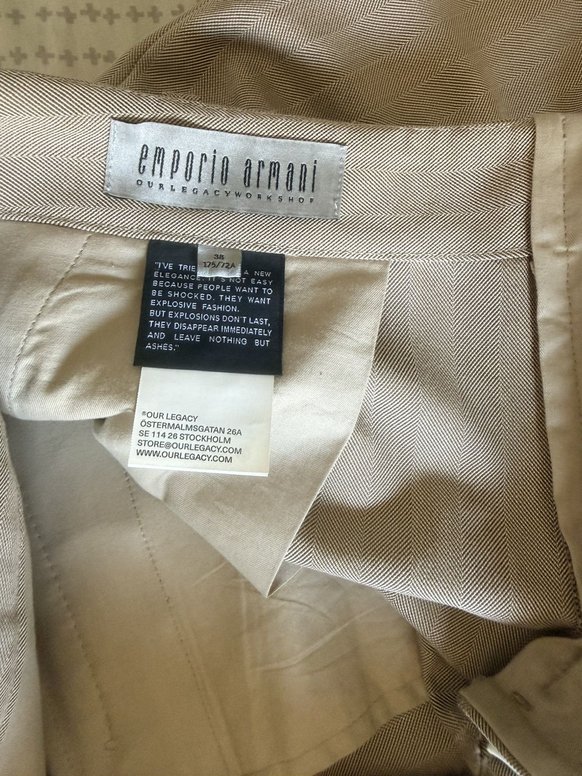 Emporio Armani × Our Legacy Our Legacy Emporio Armani vasto shorts Size 26" / US 2 / IT 38 - 3 Thumbnail