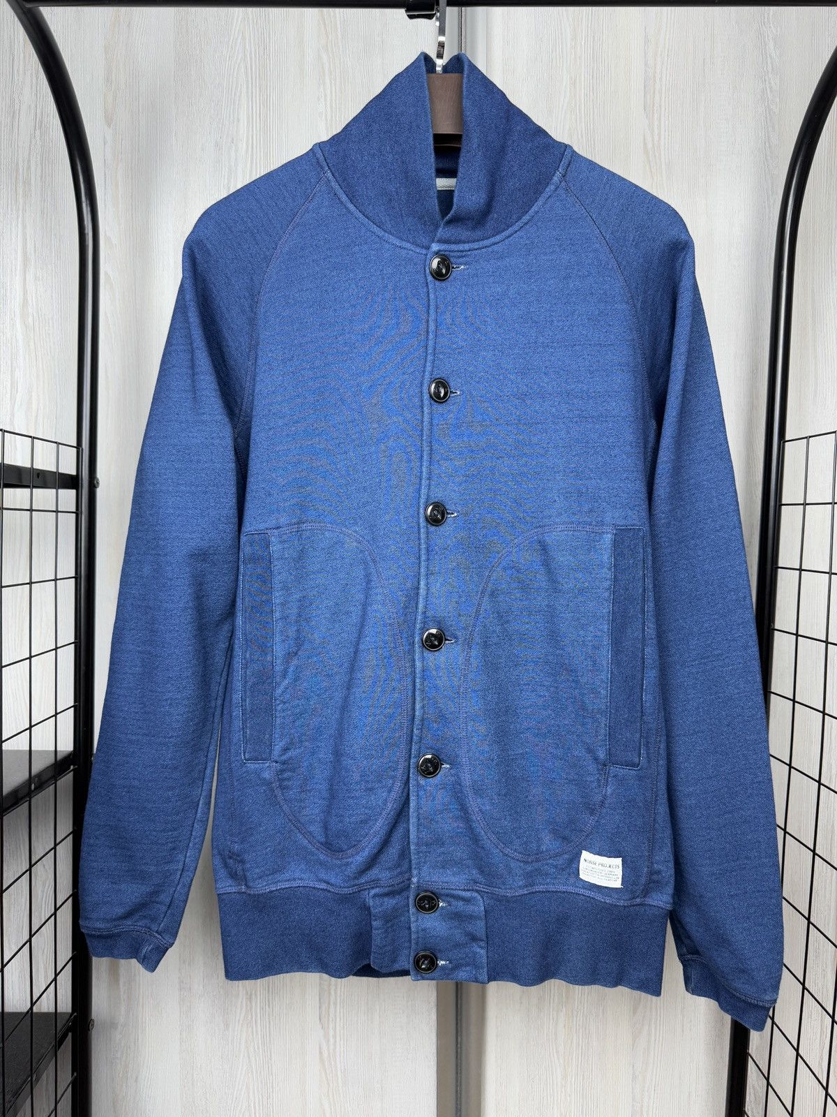 Norse Projects Norse Projects vintage blue cotton cardigan bomber jacket Size US S / EU 44-46 / 1 - 2 Thumbnail