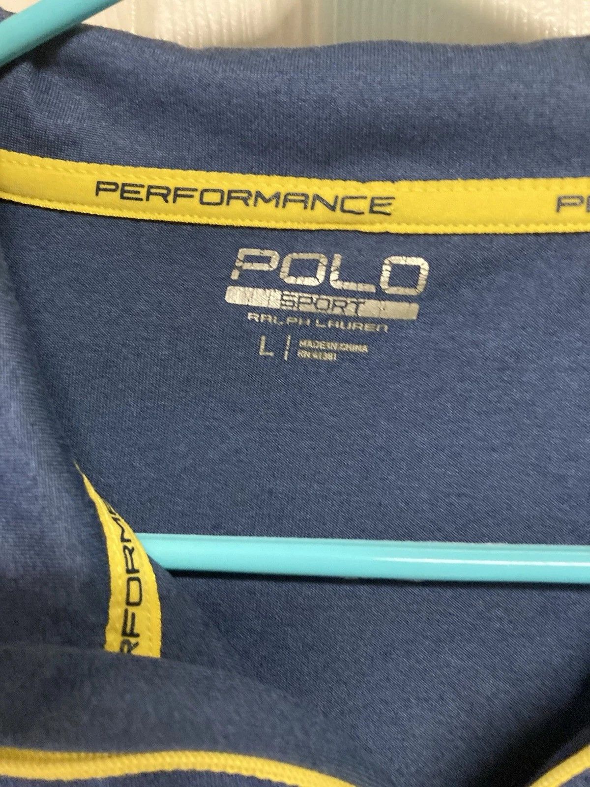 Polo Ralph Lauren Polo Sport 1/4 Zip Pullover Performance Blue Size Large Size US L / EU 52-54 / 3 - 6 Thumbnail