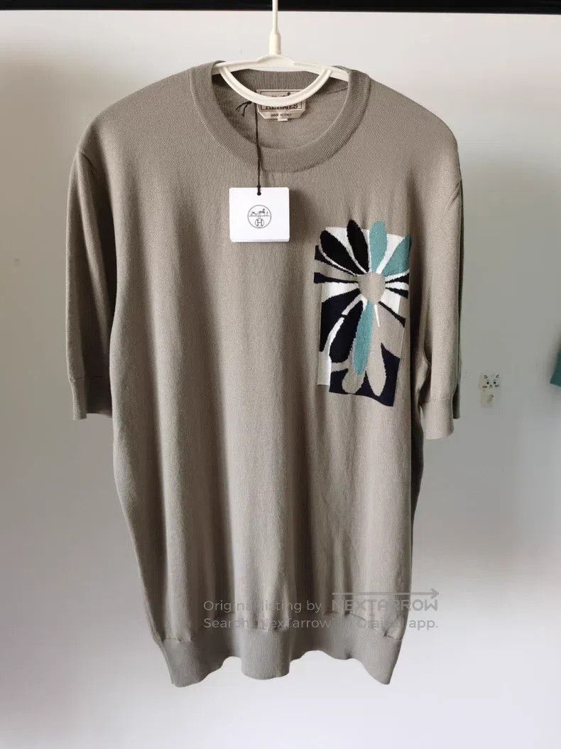 Hermes Hermes High-End Cashmere Short Sleeve T-Shirt Size US XL / EU 56 / 4 - 3 Thumbnail