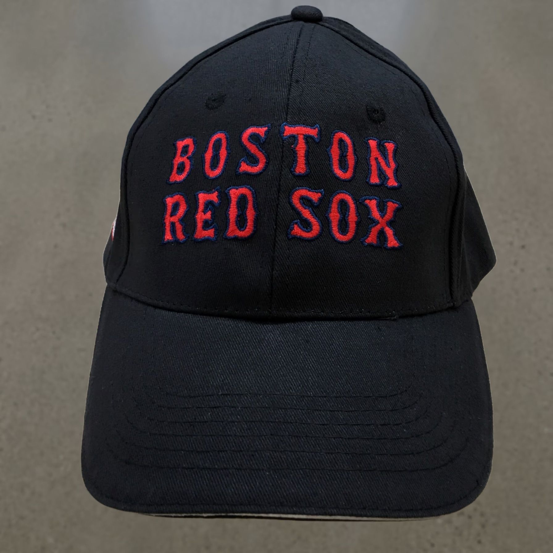 Logo 7 Boston Red Sox Baseball Cap Mens Black Red OS Adjustable Embroidered Logo Size ONE SIZE - 1 Thumbnail
