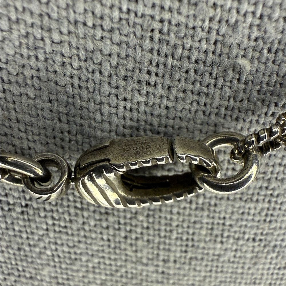 Gucci Gucci Sterling Silver Interlocking G Necklace – 17" Size ONE SIZE - 5 Thumbnail
