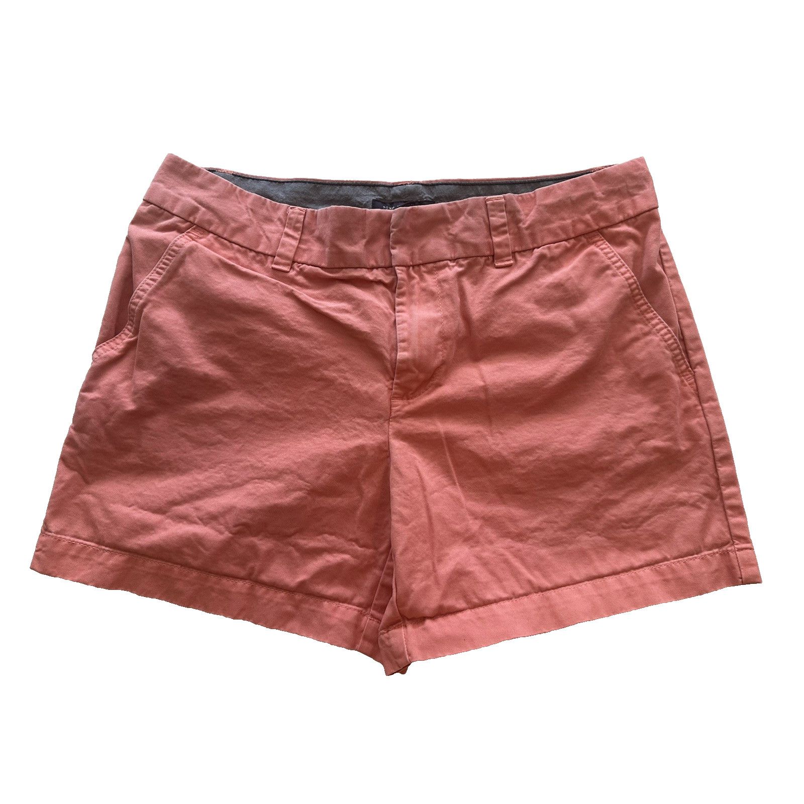 Tommy Hilfiger Tommy Hilfiger Women's Chino Shorts Coral Pink sz 6, Cotton Size 28" / US 6 / IT 42 - 1 Thumbnail