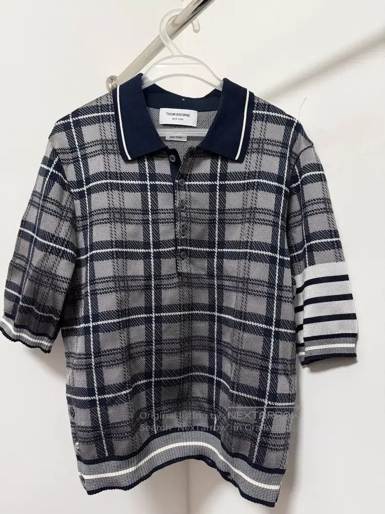 Thom Browne Thom Browne Plaid long-sleeve knitted sweater Size US L / EU 52-54 / 3 - 1 Thumbnail