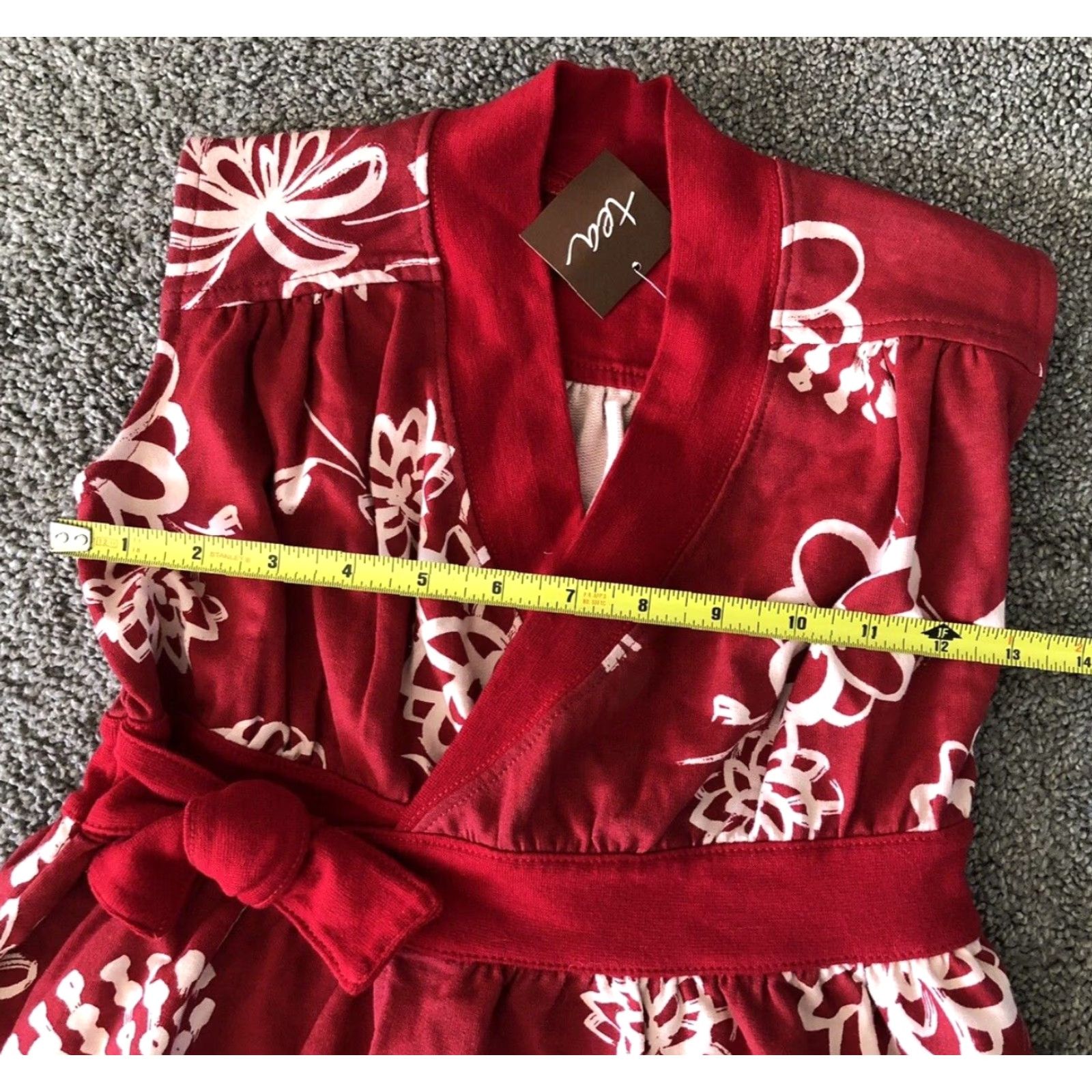 Vintage NWT Tea Collection Shirt Women 6 Red 100% Cotton Sleeveless Vintage (if applicable) Size M / US 6-8 / IT 42-44 - 4 Thumbnail