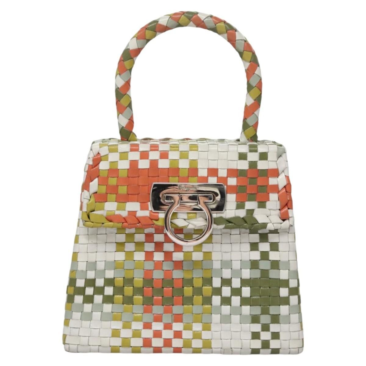 Salvatore Ferragamo Gancini Multicolour Leather Handbag (Pre-Owned) Size ONE SIZE - 1 Thumbnail