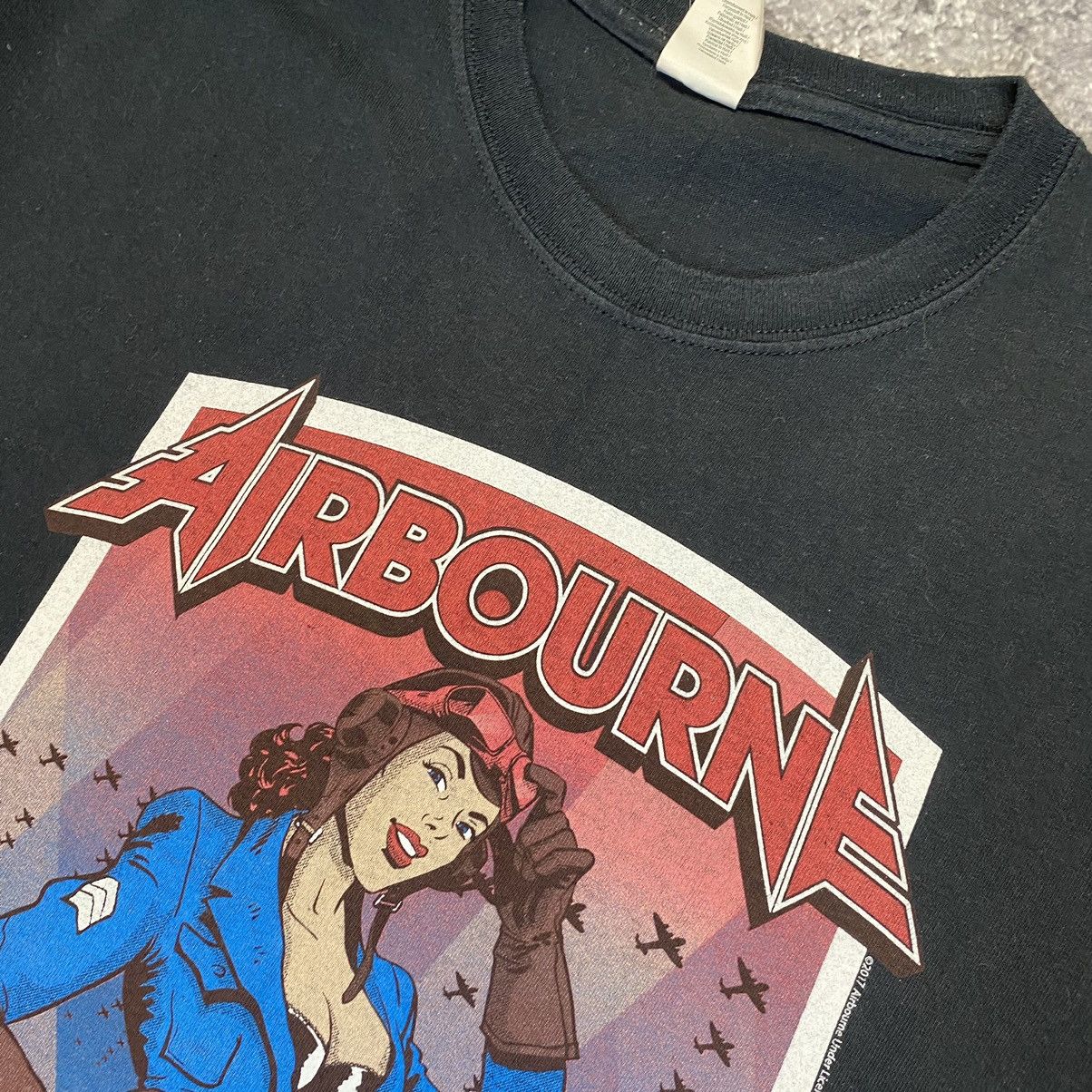 Band Tees Vintage Airborne 2017 Breakin Outta Hell Big Sexy Ledy tee Size US XXL / EU 58 / 5 - 3 Thumbnail