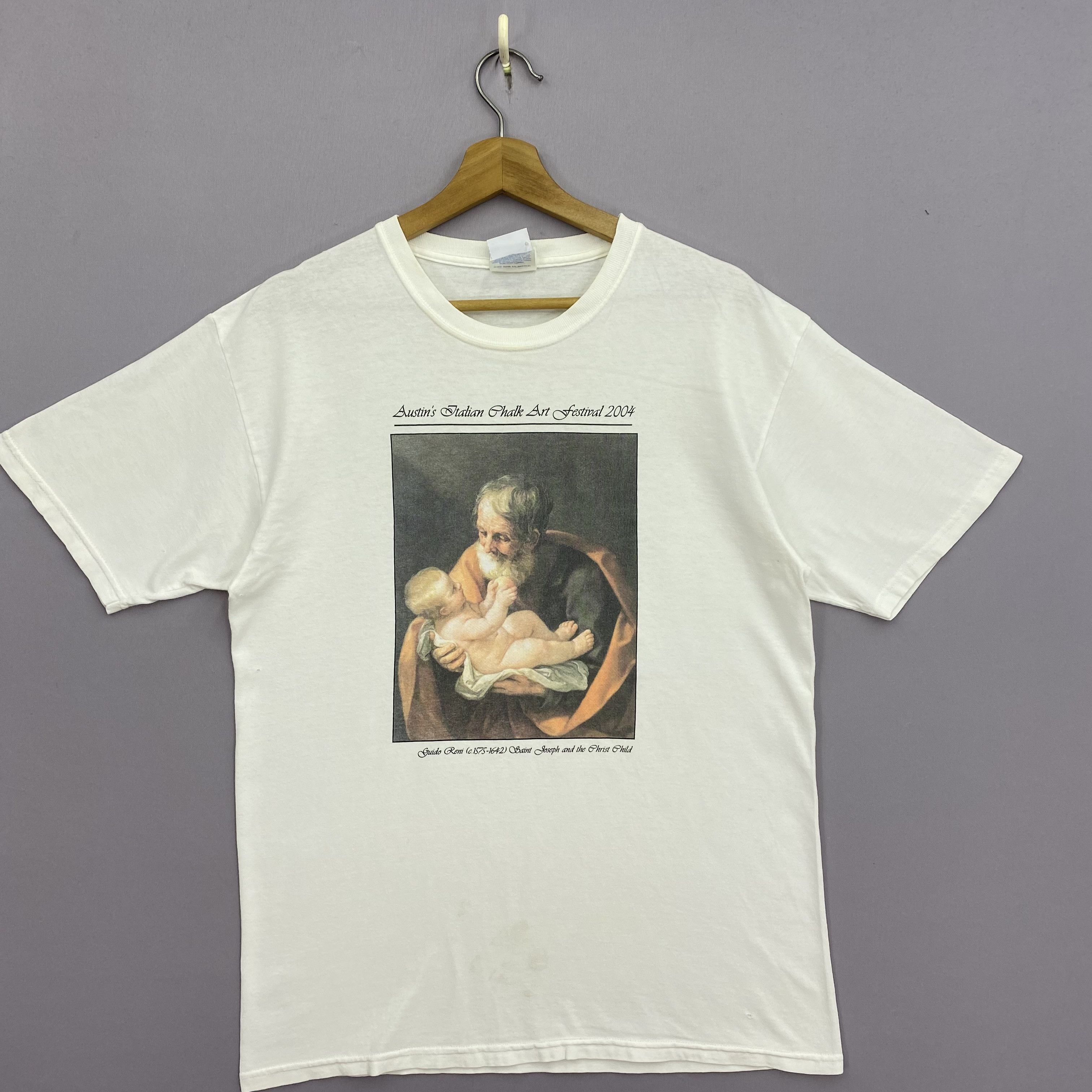 Art Comes First × Vintage Vintage Y2K Austin's Italian Chalk Art Festivals TShirts Tee Size US M / EU 48-50 / 2 - 1 Thumbnail