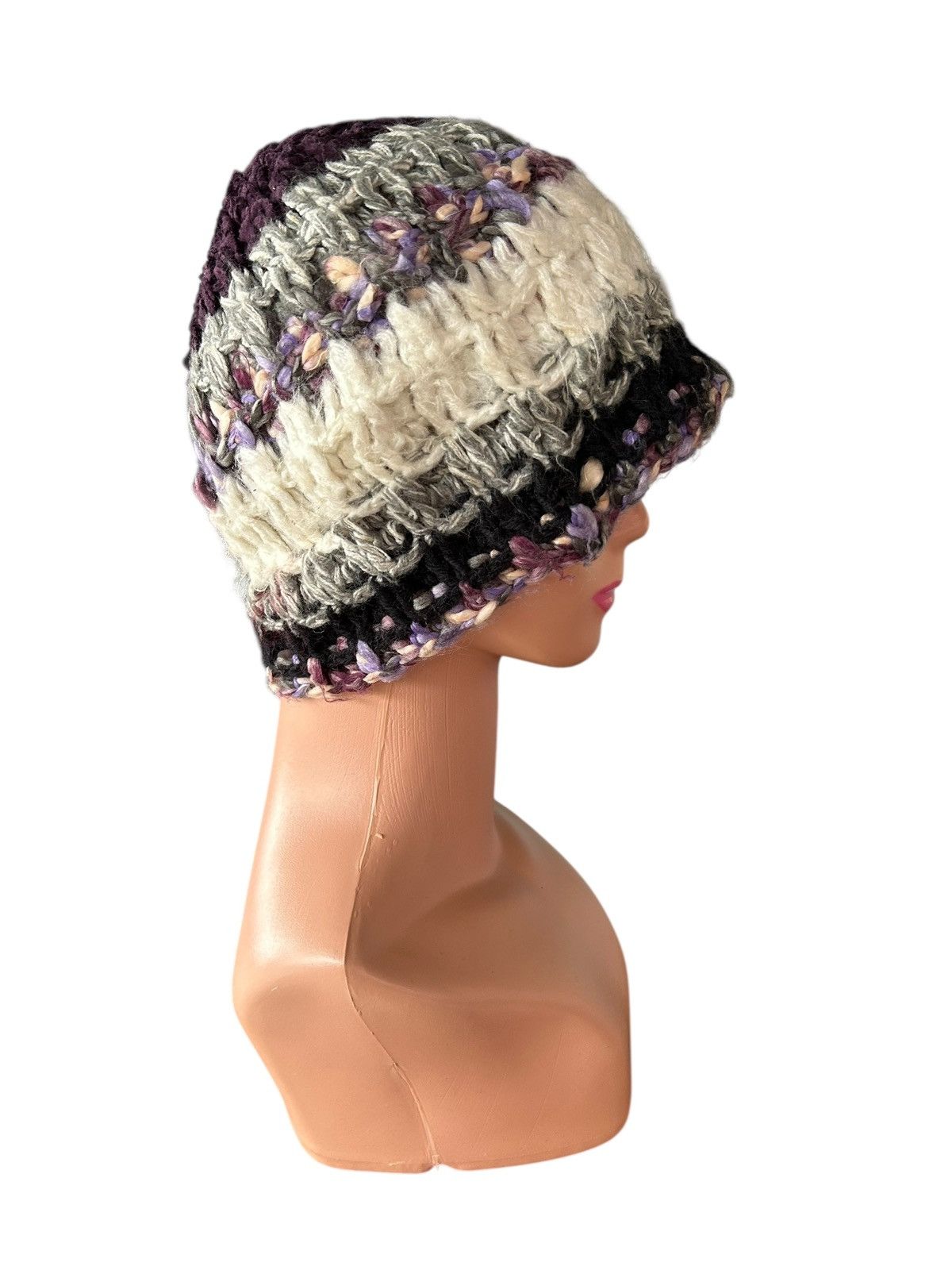 Kapital Crochet Knitted Handmade Hairy Beanie Hats Size ONE SIZE - 4 Thumbnail
