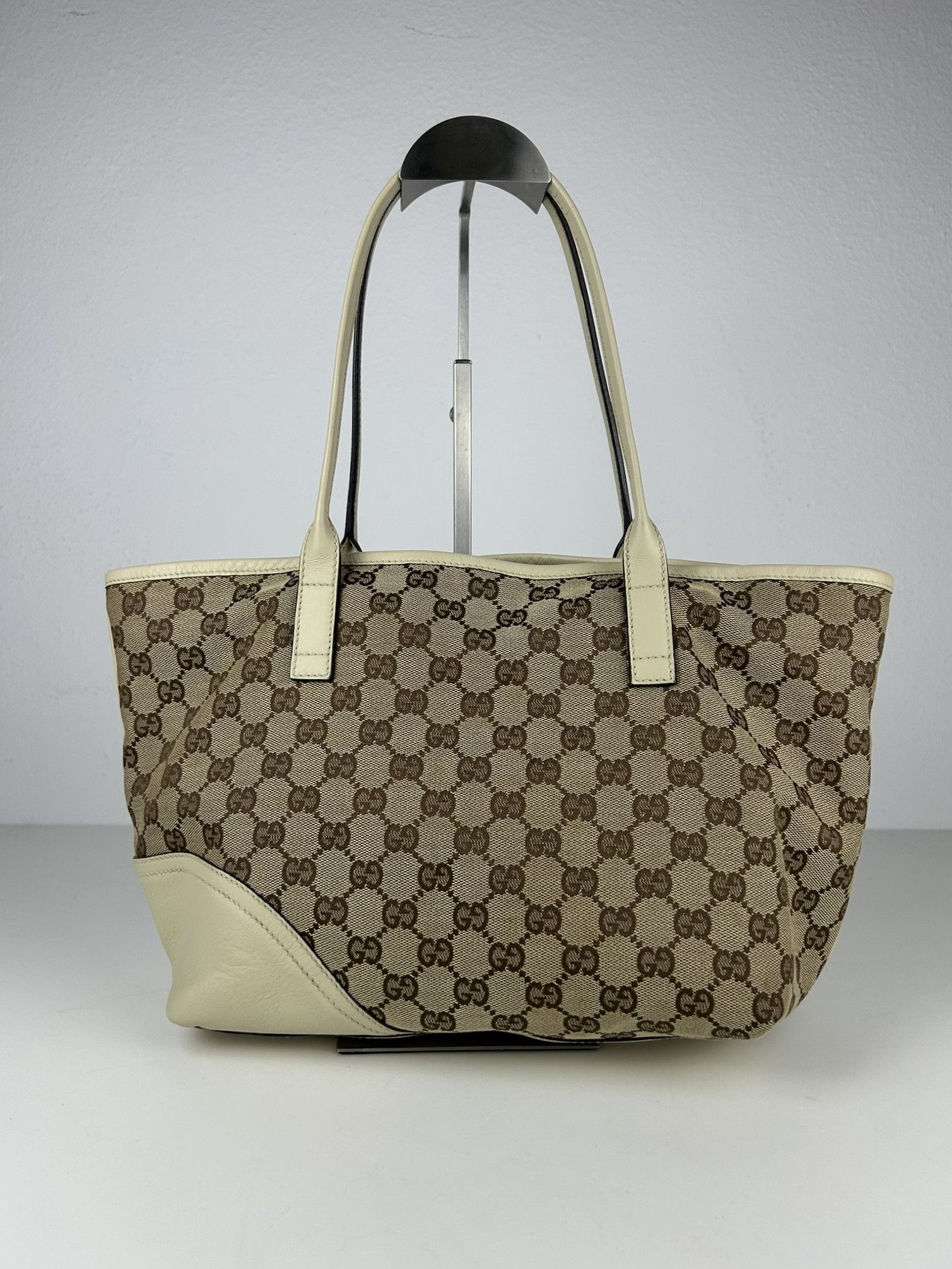 Gucci Gucci GG monogram canvas and leather shopper bag Size ONE SIZE - 2 Thumbnail