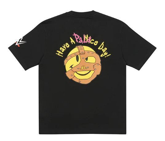 Palace Palace x WWE Nice Day T-Shirt Black - 23SS Size US L / EU 52-54 / 3 - 1 Thumbnail