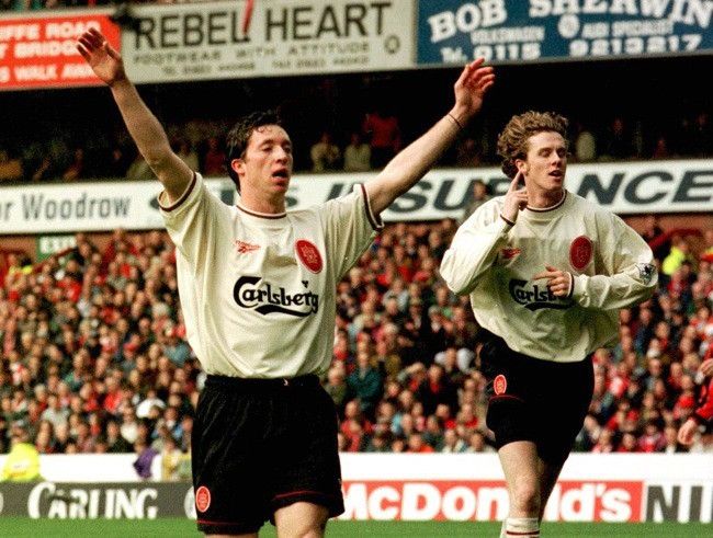 Reebok × Vintage Very Rare Vintage 96' 97' Liverpool Away Kit Size US XL / EU 56 / 4 - 10 Thumbnail