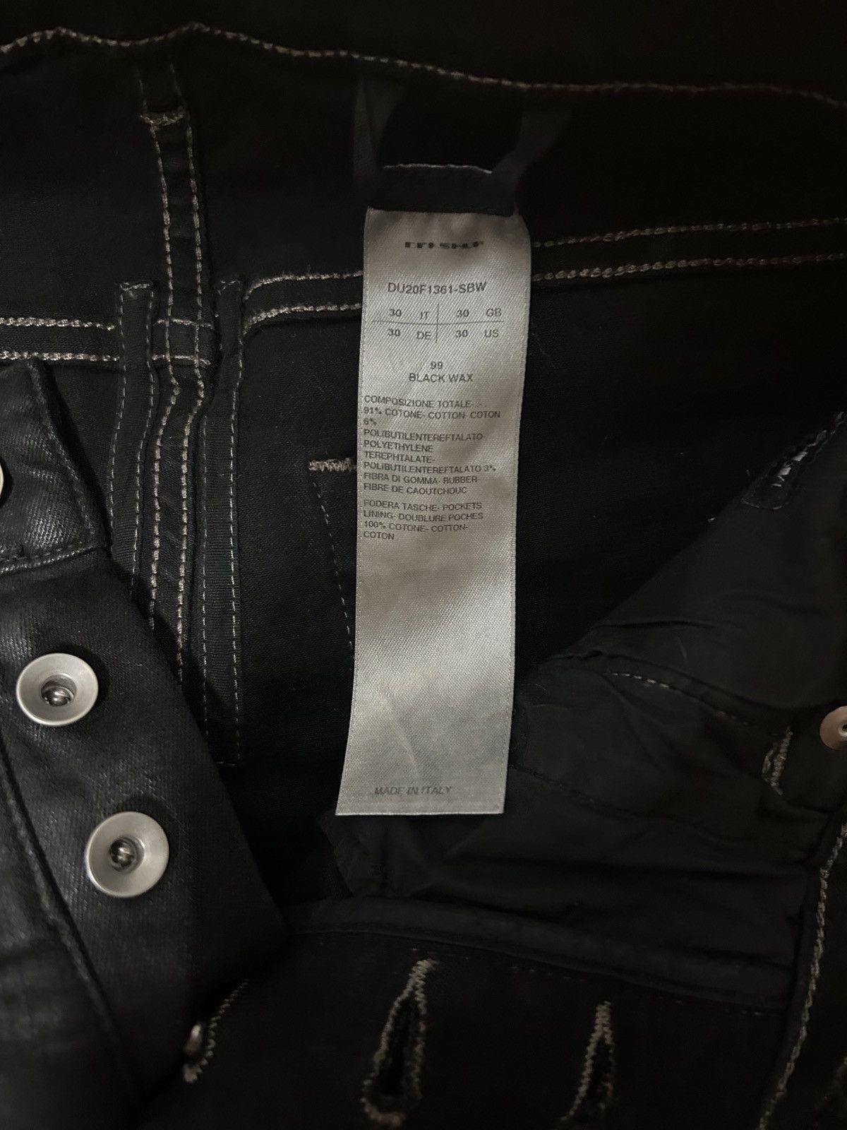 Rick Owens Drkshdw Rick owens Drkshdw 20FW Tyrone SBW jeans Size US 30 / EU 46 - 3 Thumbnail