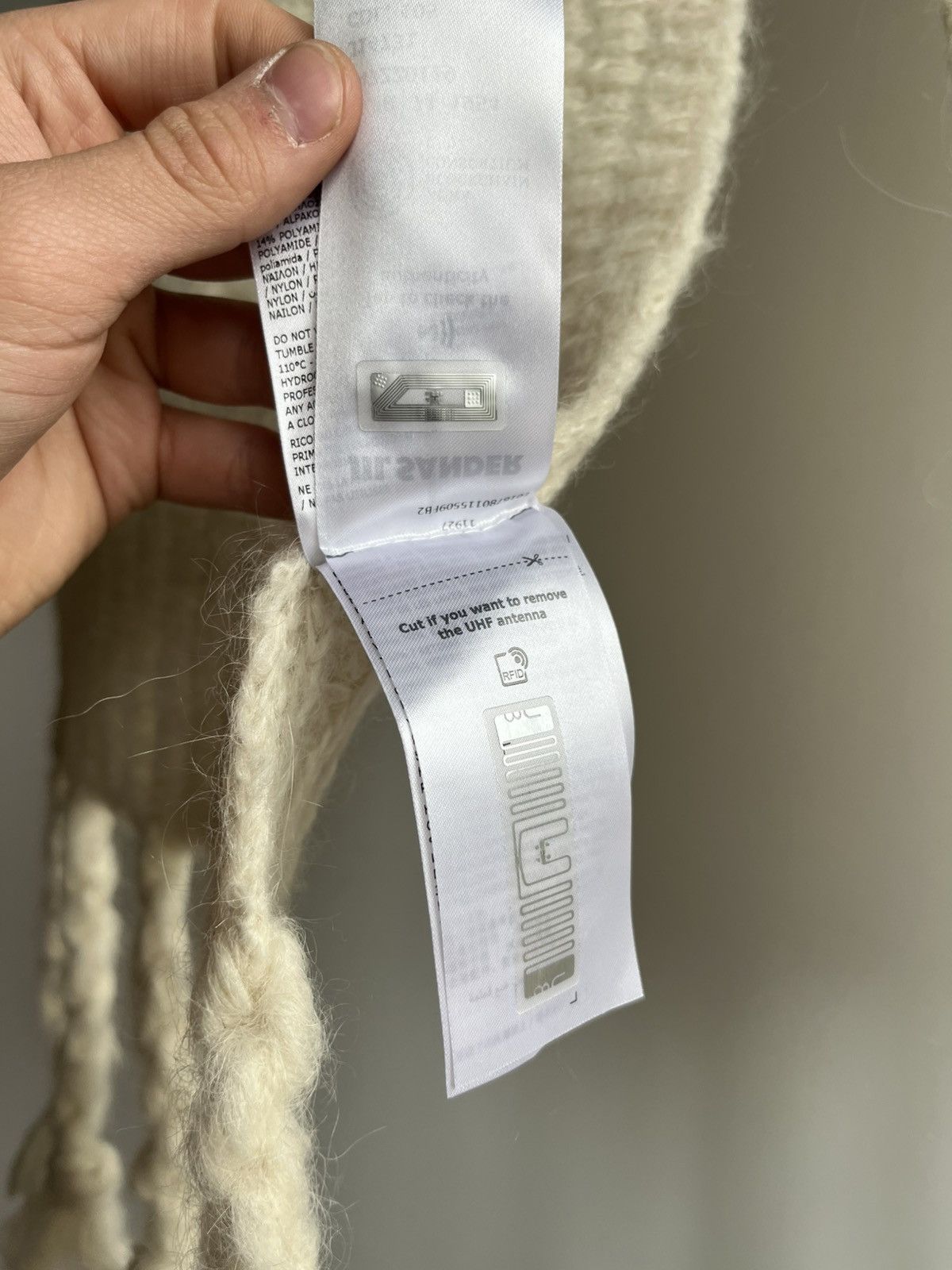 Jil Sander Jil Sander + AW24 alpaca mohair blend chunky knit scarf Size ONE SIZE - 12 Thumbnail