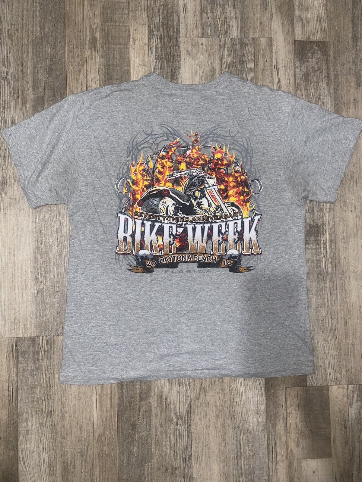 Harley Davidson × Vintage VINTAGE bike week 2014 tee Size US XL / EU 56 / 4 - 2 Thumbnail