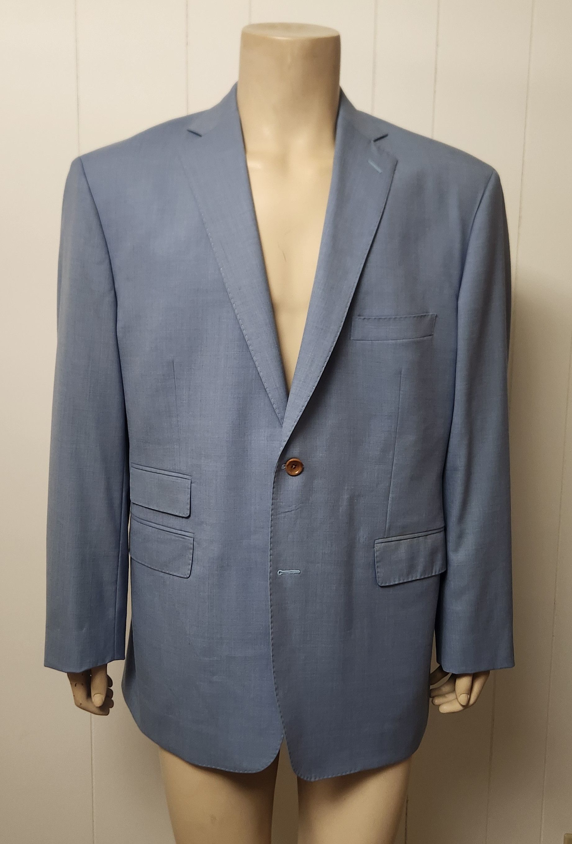 Holland & Sherry custom sport coat 42R blue wool Holland & Sherry vintage Size 42R - 1 Thumbnail