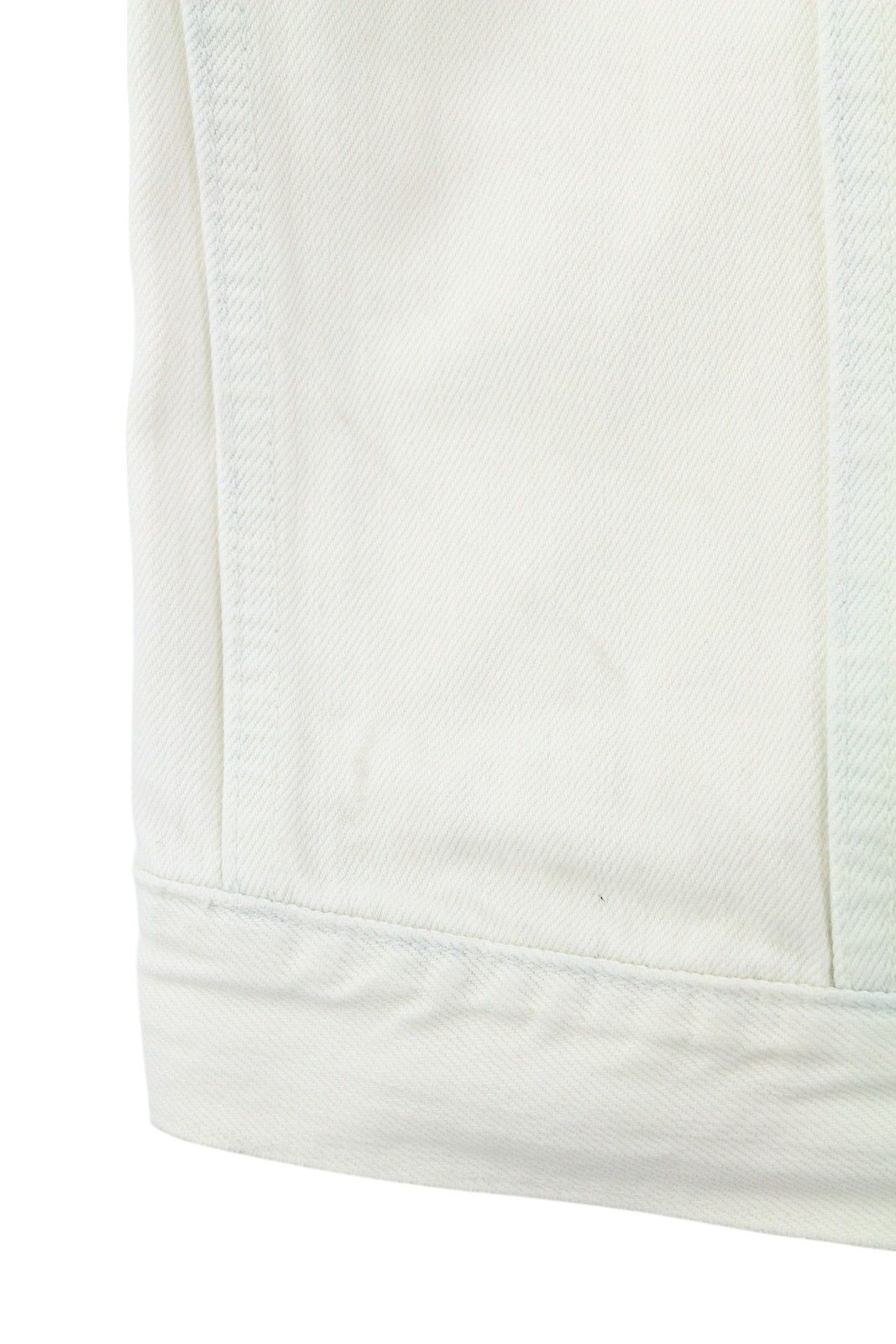 Nudie Jeans TERRY L Denim White Extreme Bleach Polo Jacket 83696 Size US L / EU 52-54 / 3 - 7 Thumbnail
