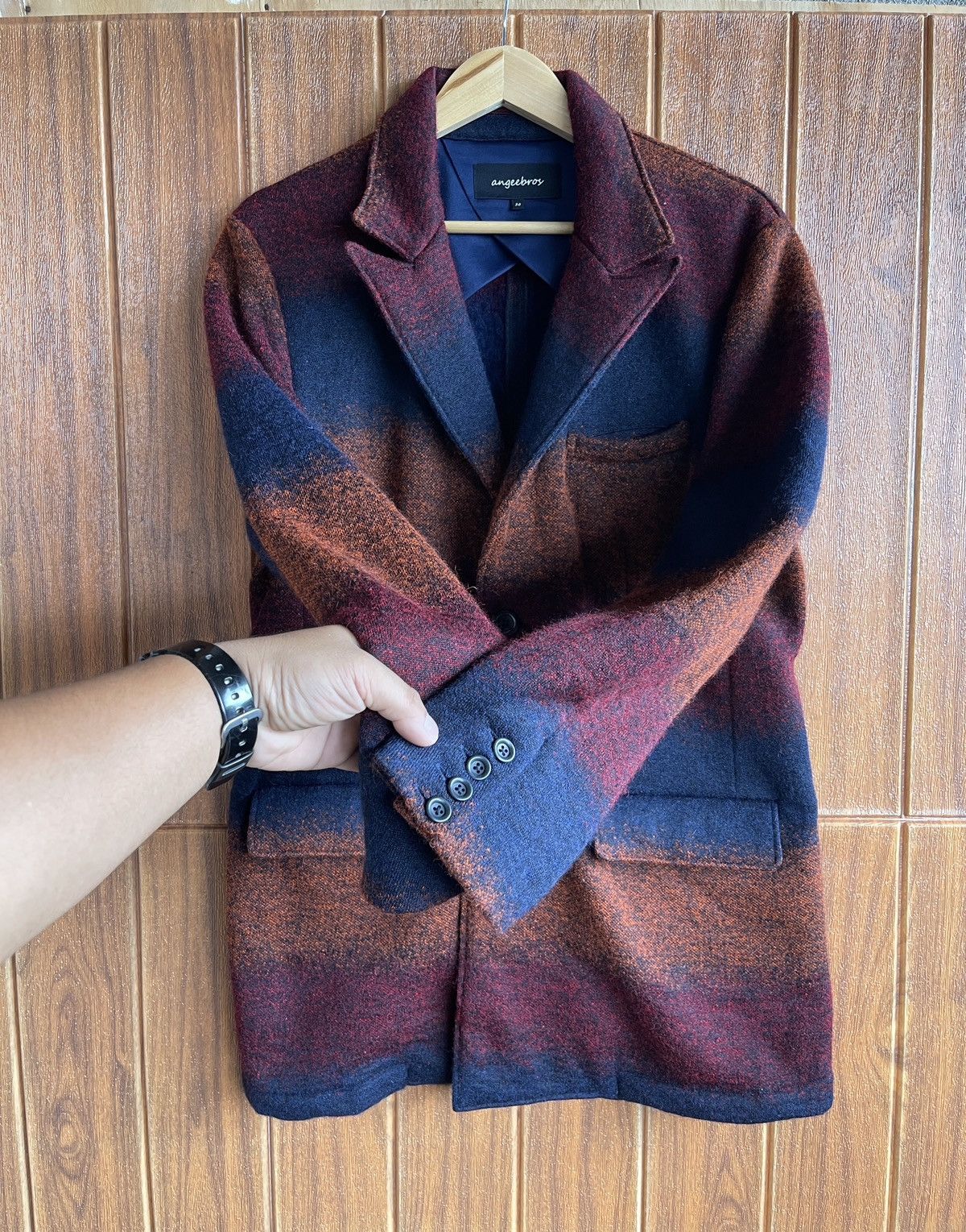 Vintage Last Drop🔥Rare🔥Vintage Angeebros Wool Blazer Navajo Design Size US L / EU 52-54 / 3 - 7 Thumbnail