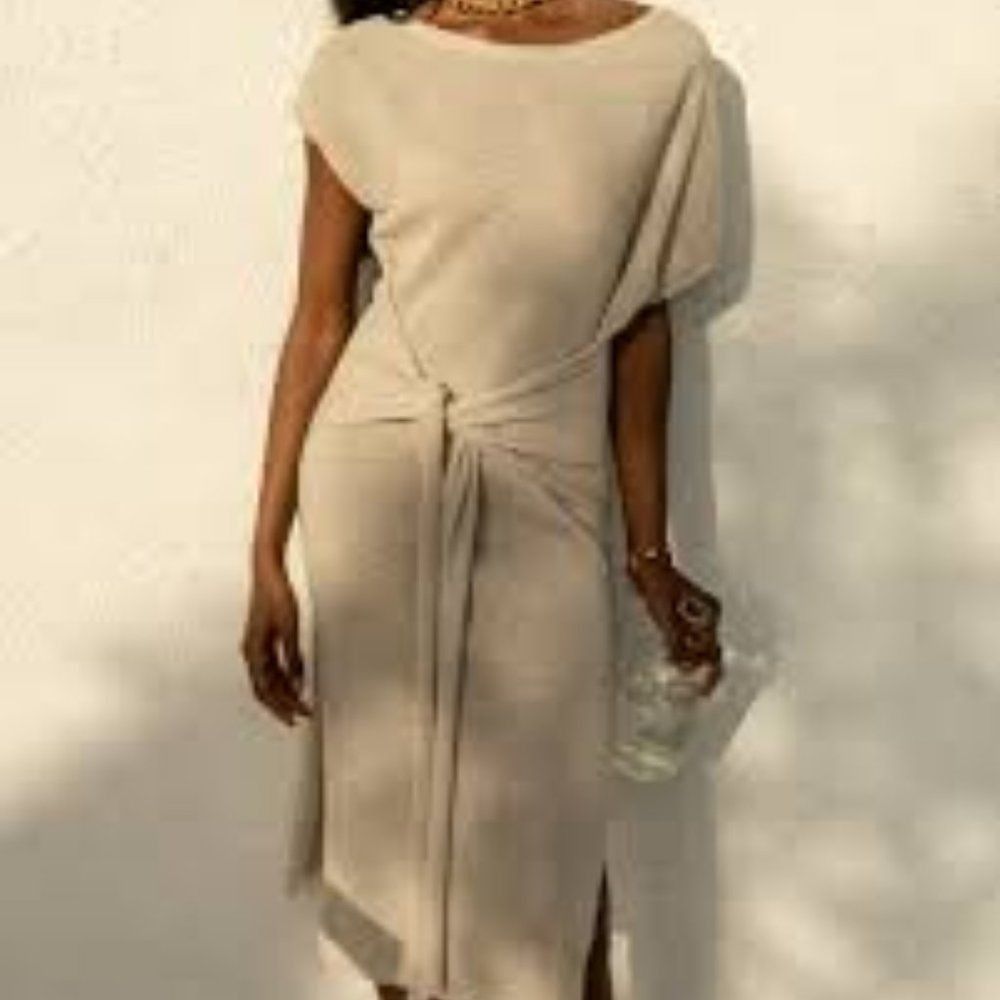 Other Runaway The Label Black "Moxie" Knit Long Sleeve Midi Sheath Size S / US 4 / IT 40 - 7 Thumbnail