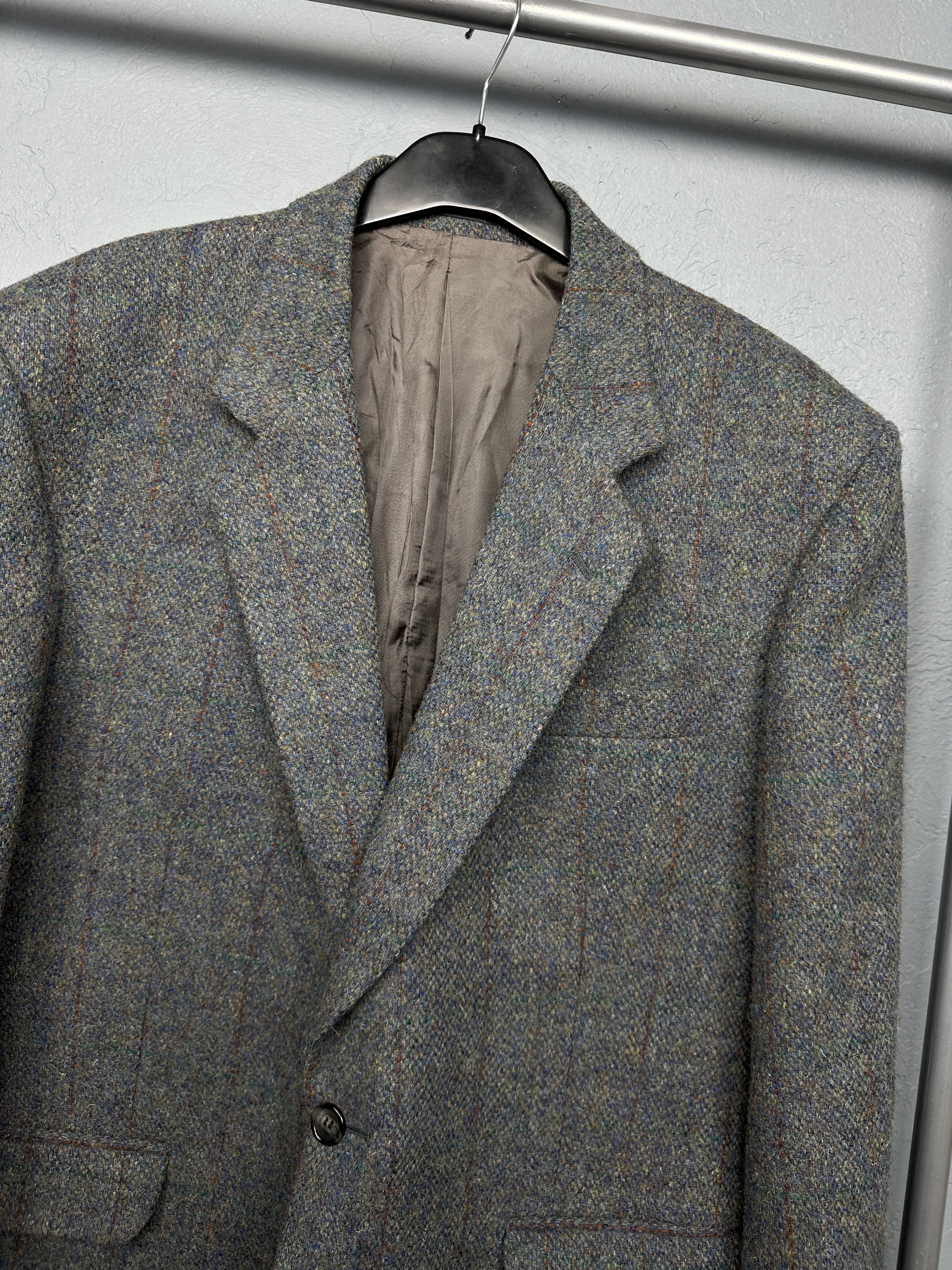 Harris Tweed Harris Tweed Wool Vintage Mens Two Buttons Blazer Jacket Size 44R - 2 Thumbnail