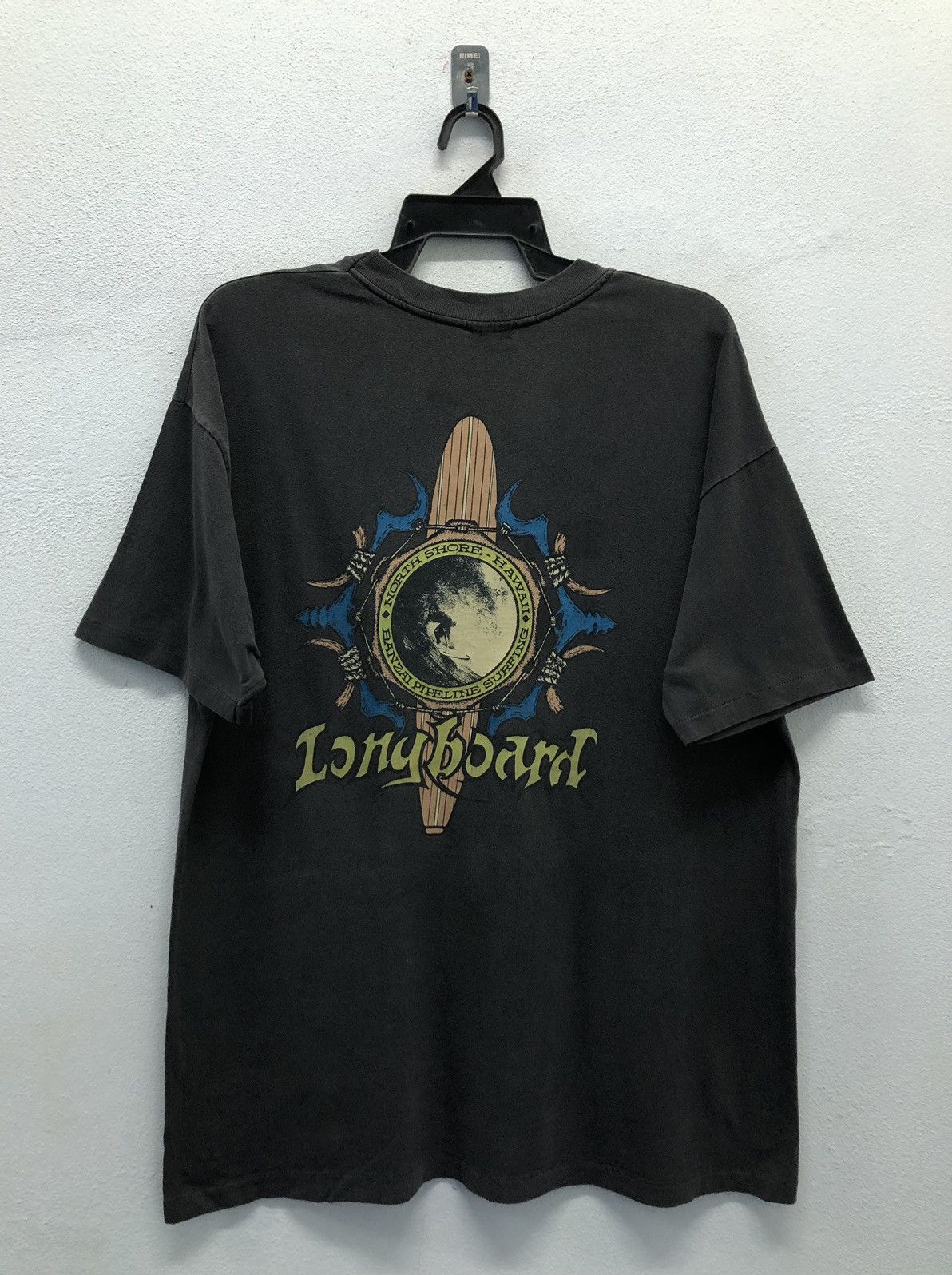Vintage Vintage Long Board North Shore Hawaii T-Shirt Size US L / EU 52-54 / 3 - 1 Thumbnail