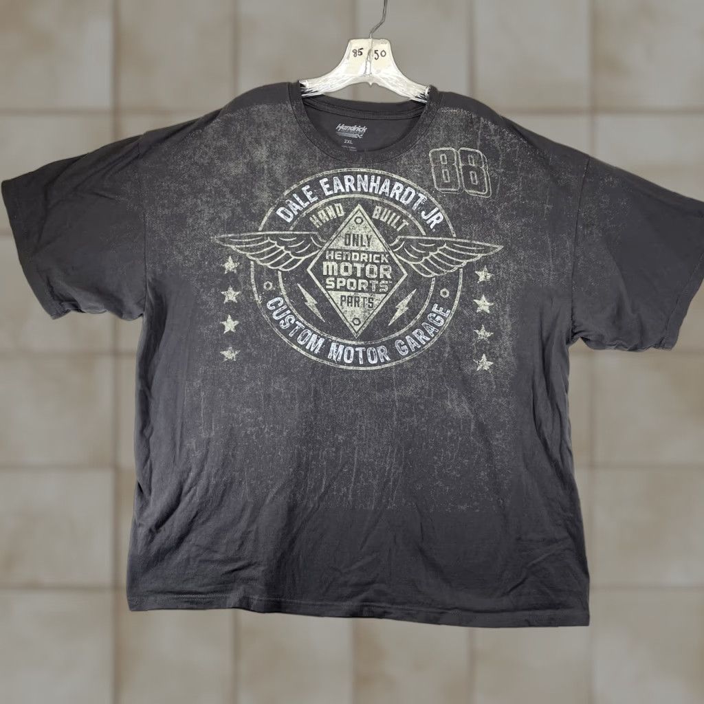 Chase Authentics VINTAGE Chase Authentics NASCAR Dale Earnhardt Jr Graphic T-Shirt Men 2XL Retro Gray Short Sleeve Size US XXL / EU 58 / 5 - 1 Thumbnail