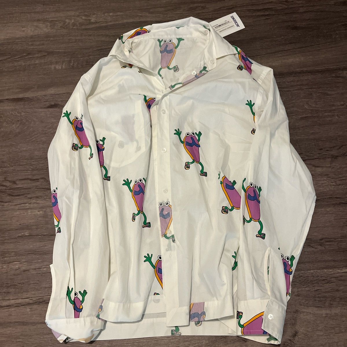 Jacquemus Jacquemus White reversible Flipflop button down L’ANNÉE 97 Size US L / EU 52-54 / 3 - 2 Thumbnail