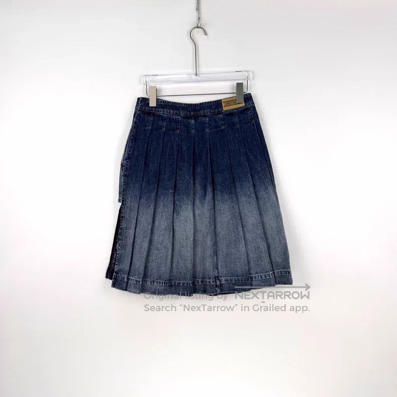 Dior Dior Blue washed gradient full-print jeans skirt Size 42" / US 20 - 4 Thumbnail