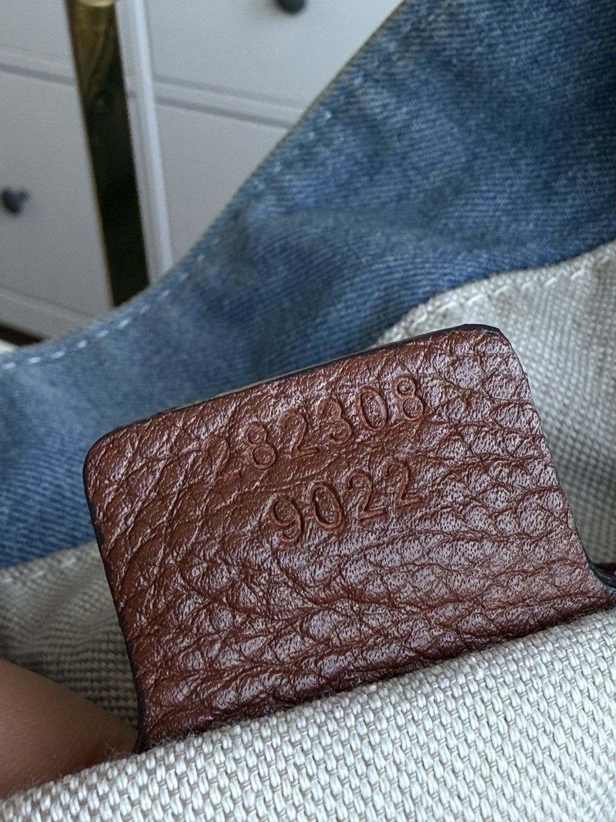Designer × Gucci Gucci Soho denim shoulder shopper bag designer luxury archive Size ONE SIZE - 12 Thumbnail