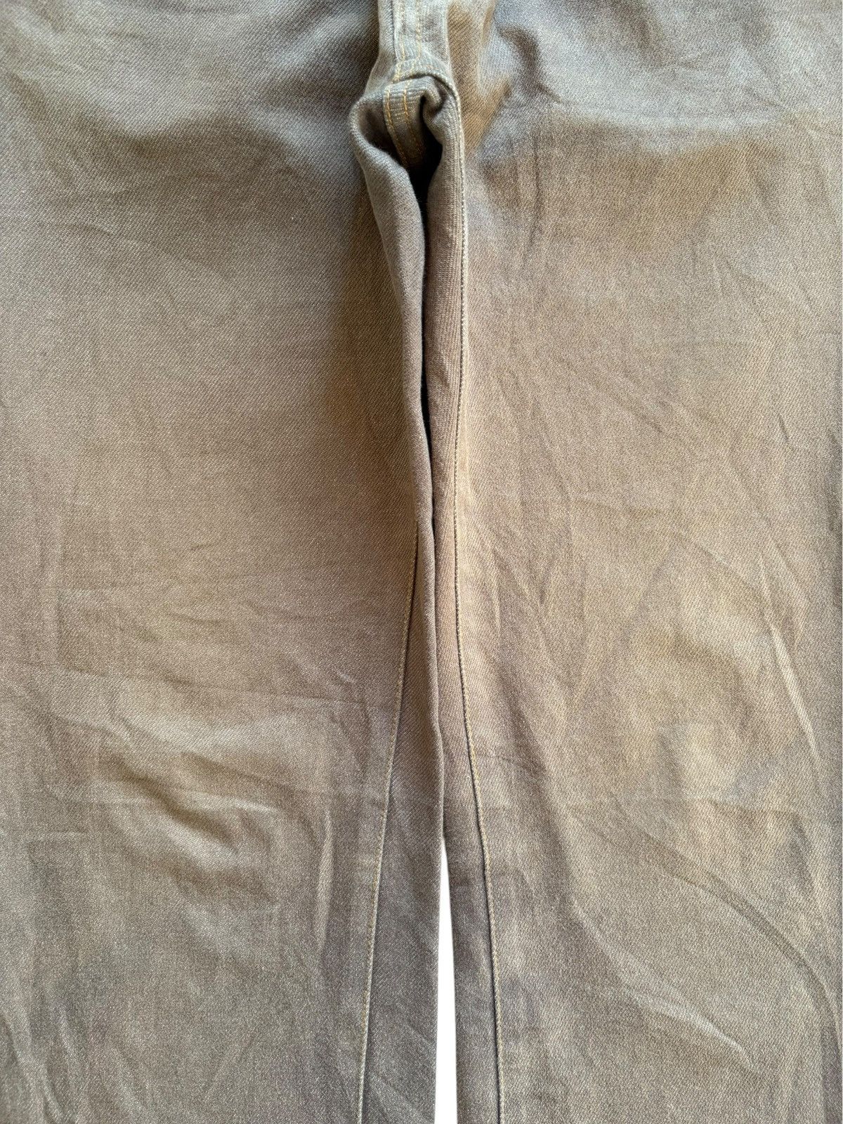 Yohji Yamamoto Vintage Ined By Yohji Yamamoto ButtonFly Rusty Mud Wash Jean Size US 29 - 5 Thumbnail