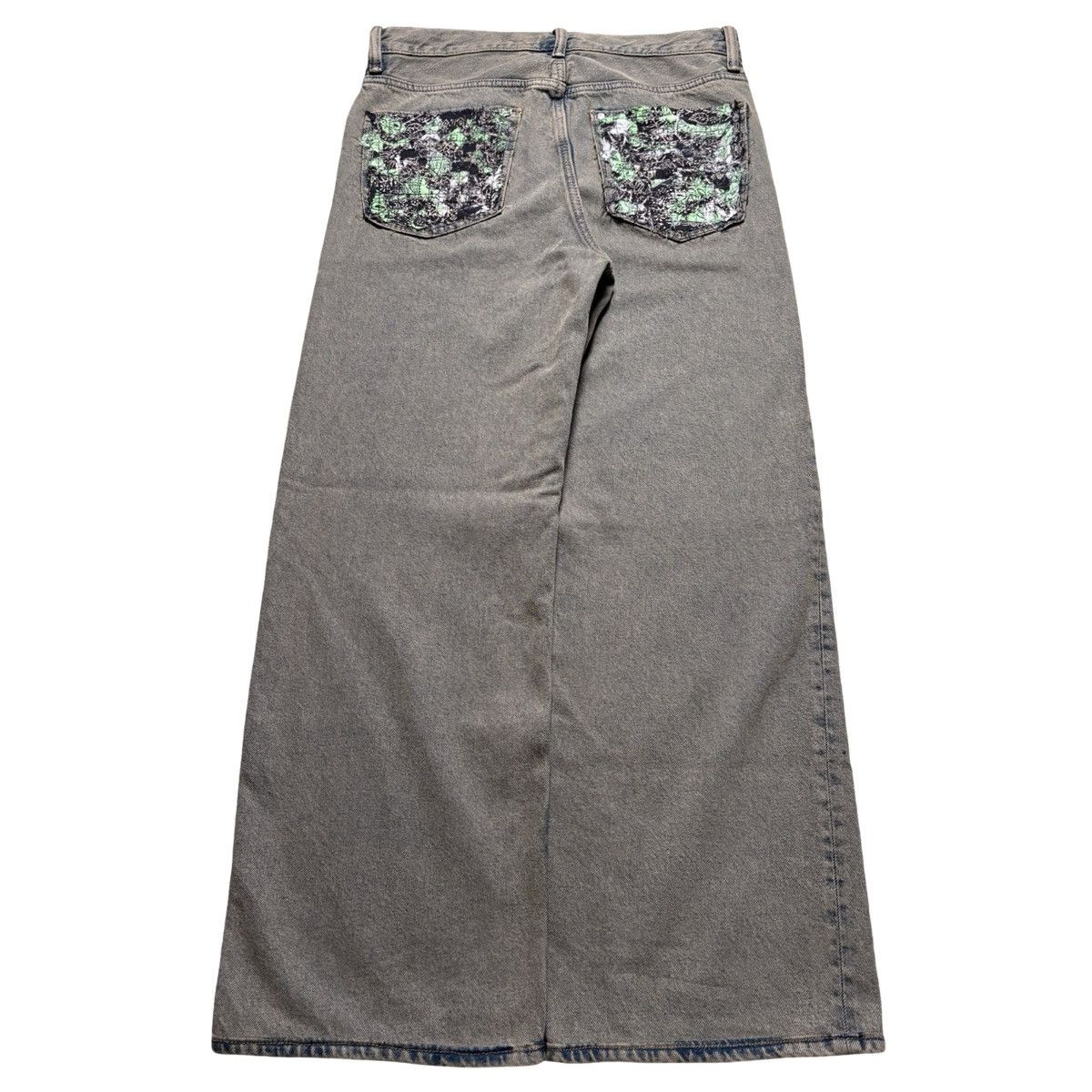Other W&G Loose Fit Mud Wash Paisley Boro Denim Jeans Slime 32x28 Size US 32 / EU 48 - 1 Thumbnail