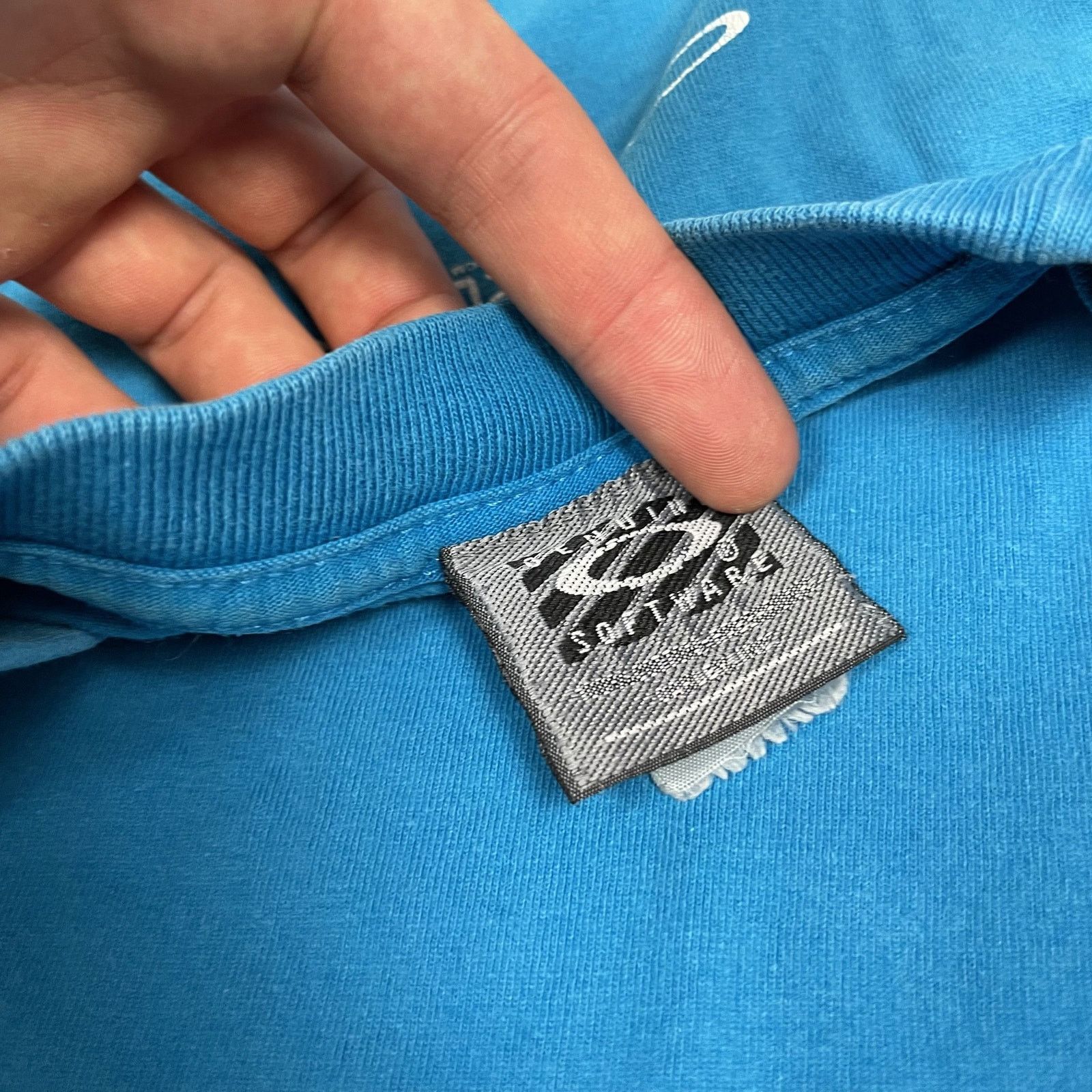 Oakley × Vintage Oakley Men's Blue Cotton Crew Neck Graphic Pullover T-Shirt Size US S / EU 44-46 / 1 - 7 Thumbnail