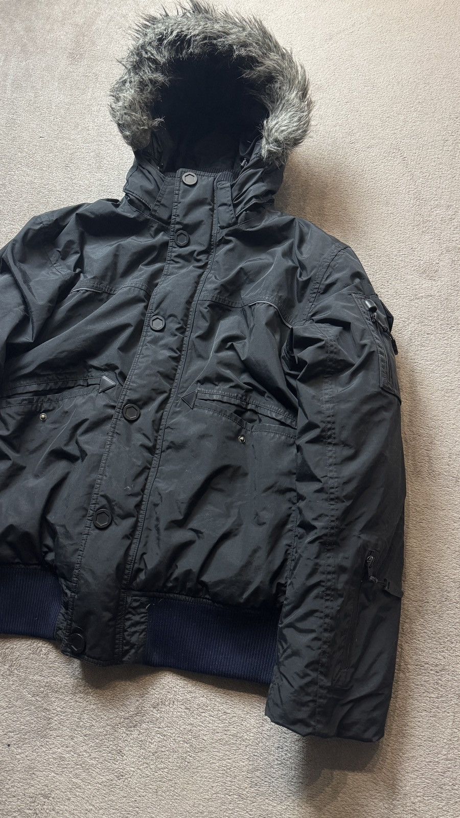 Japanese Brand Engelbert Strauss Y2K Faux Fur Hood Jacket If6was9 LGB goa Size US XL / EU 56 / 4 - 5 Thumbnail