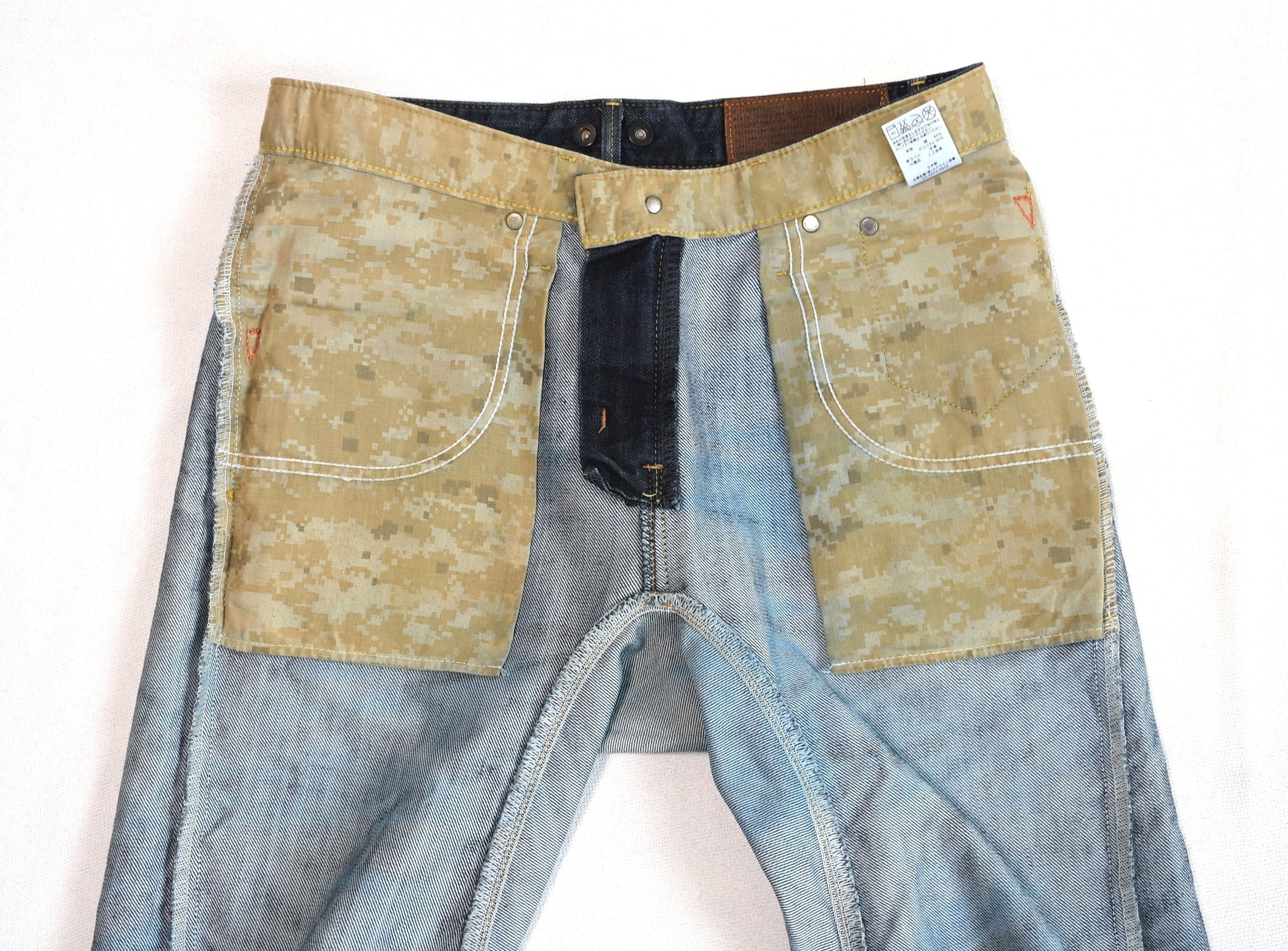 Edwin × Hysteric Glamour × Japanese Brand Edwin Distressed three-dimensional cut denim pants Size US 30 / EU 46 - 13 Thumbnail